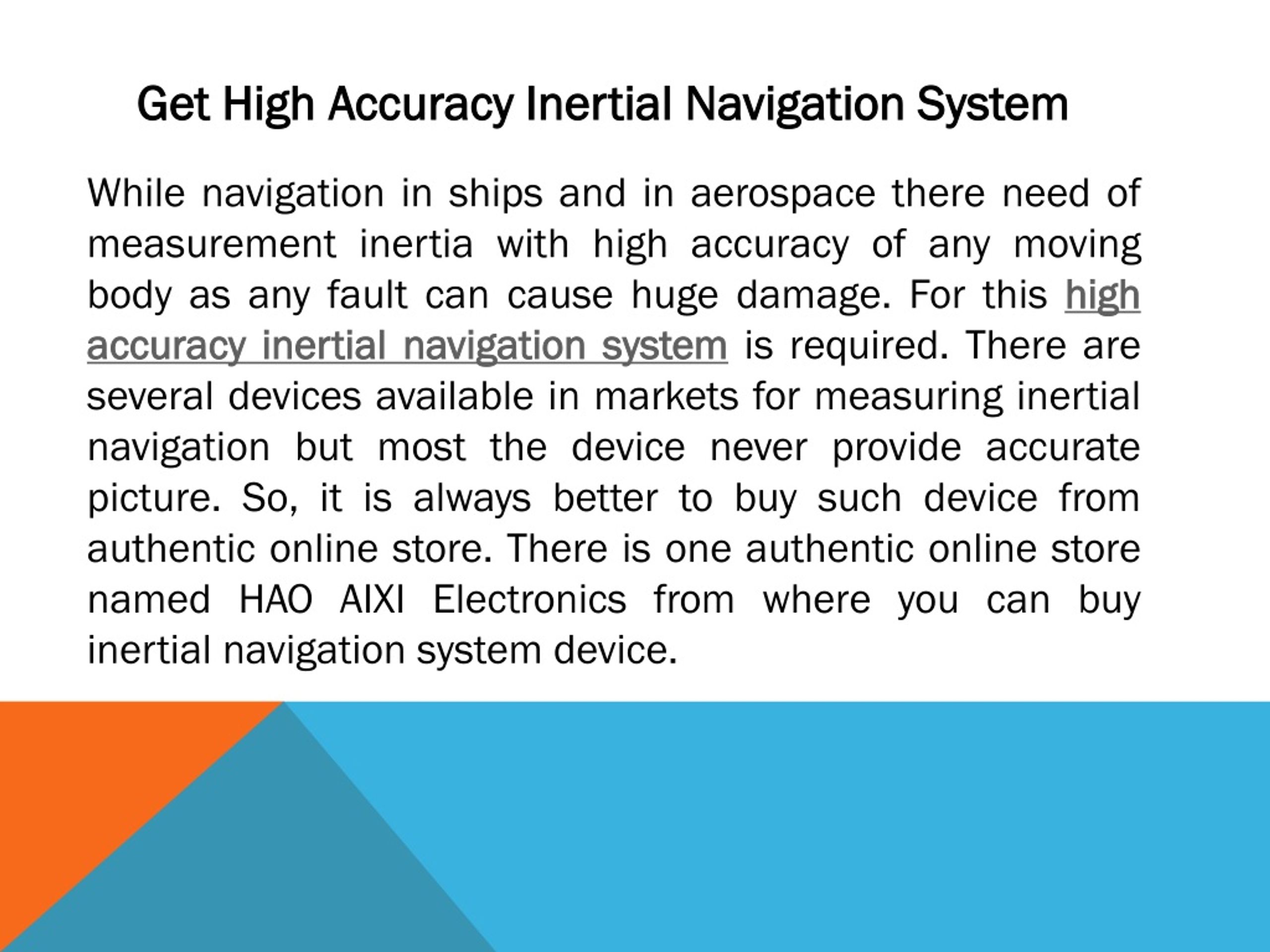 PPT High Accuracy Inertial Navigation System PowerPoint Presentation