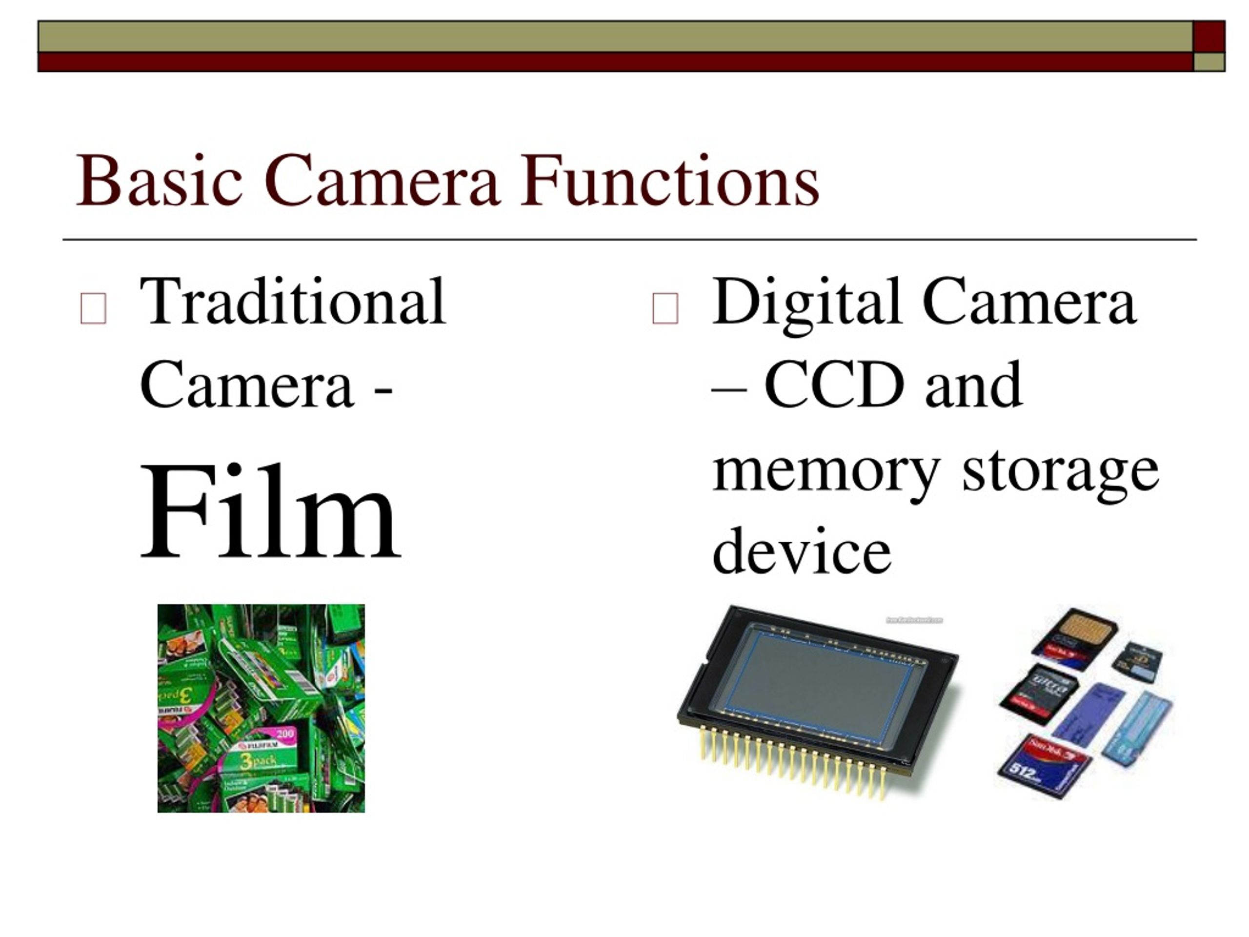 PPT Basic Camera Functions PowerPoint Presentation, free download