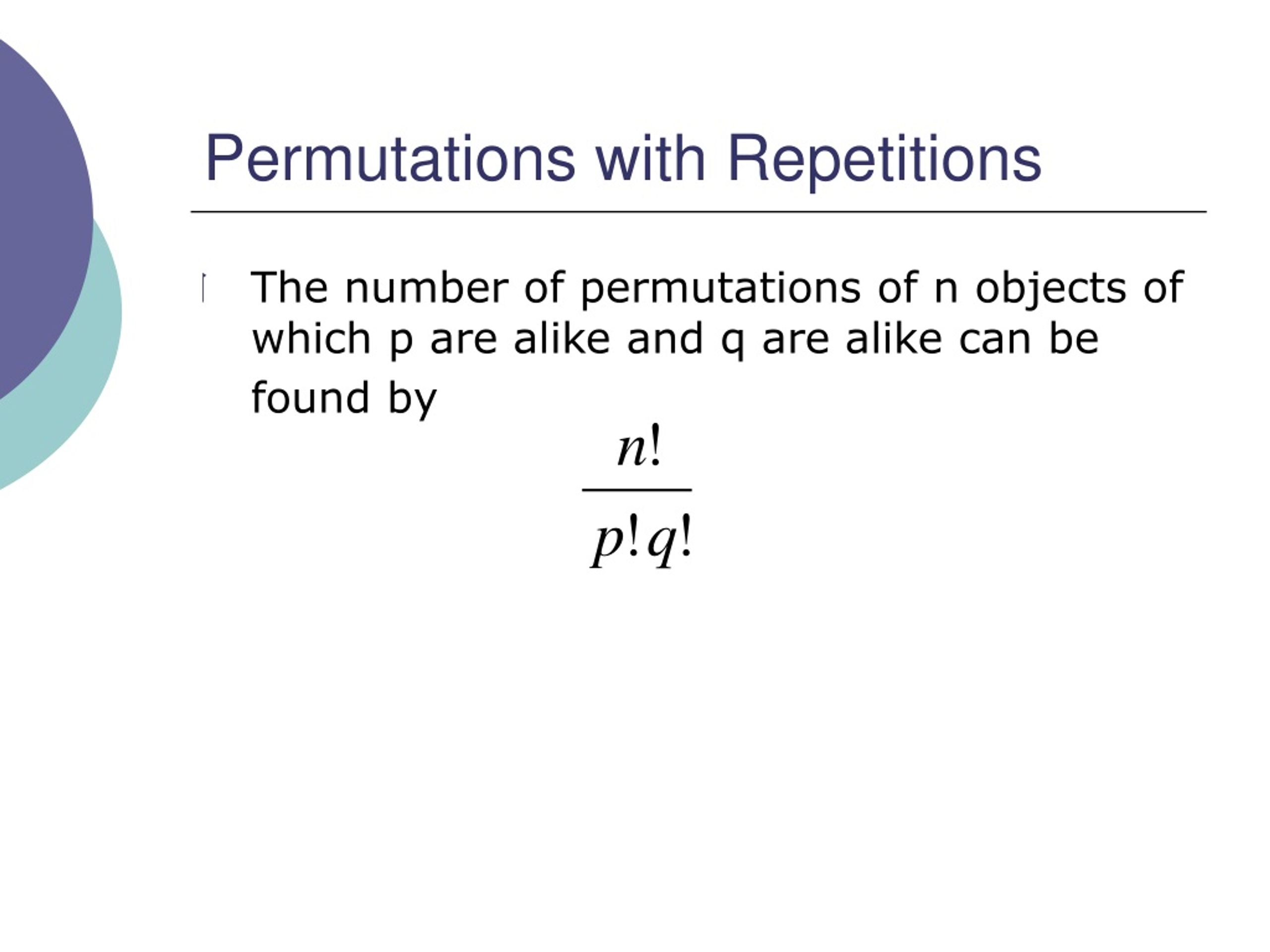 PPT Permutations with Repetitions and Circular Patterns in Pre