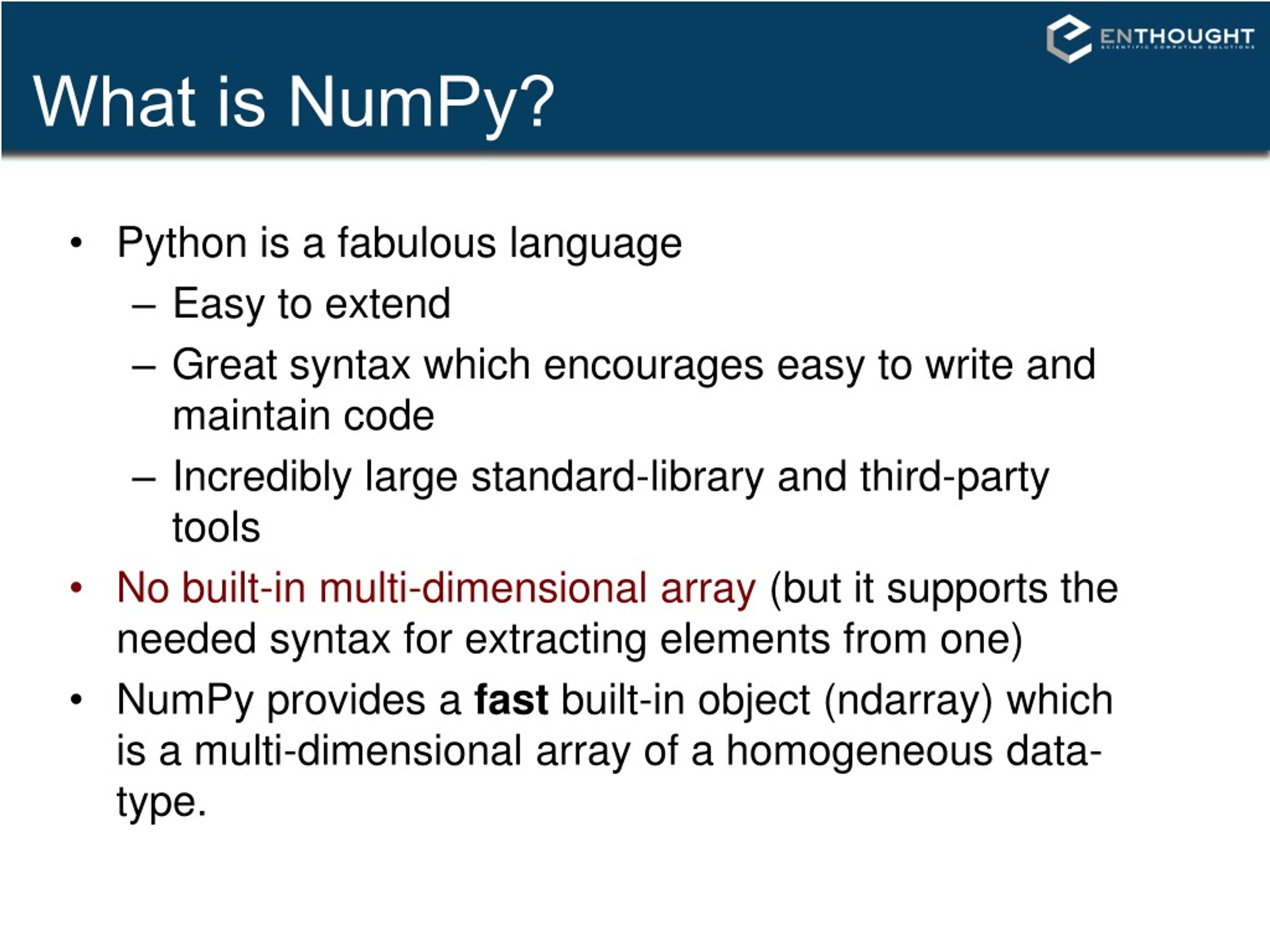 PPT NumPy (and SciPy) PowerPoint Presentation, free download ID907221