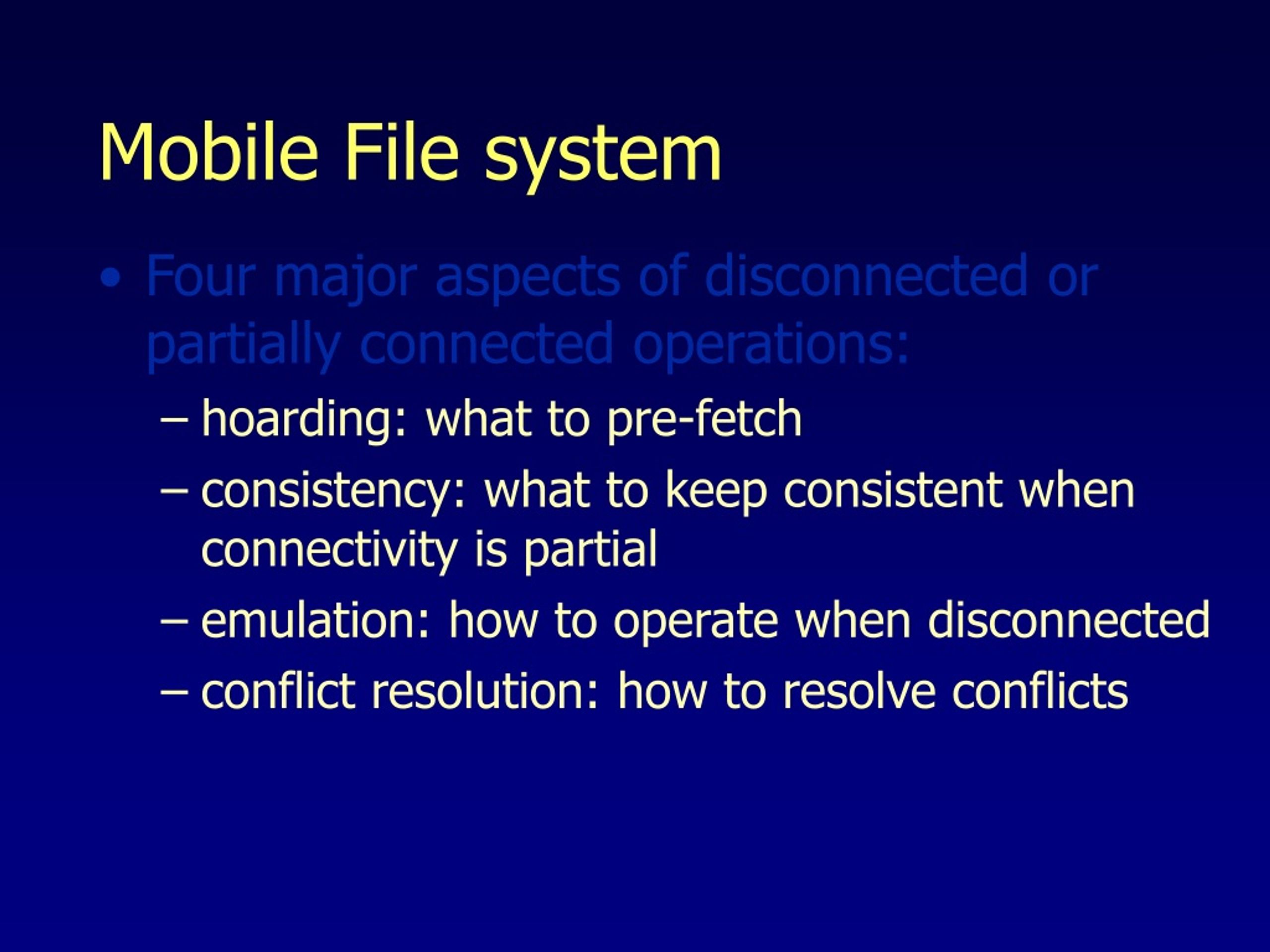 PPT File System for Mobile Computing PowerPoint Presentation, free