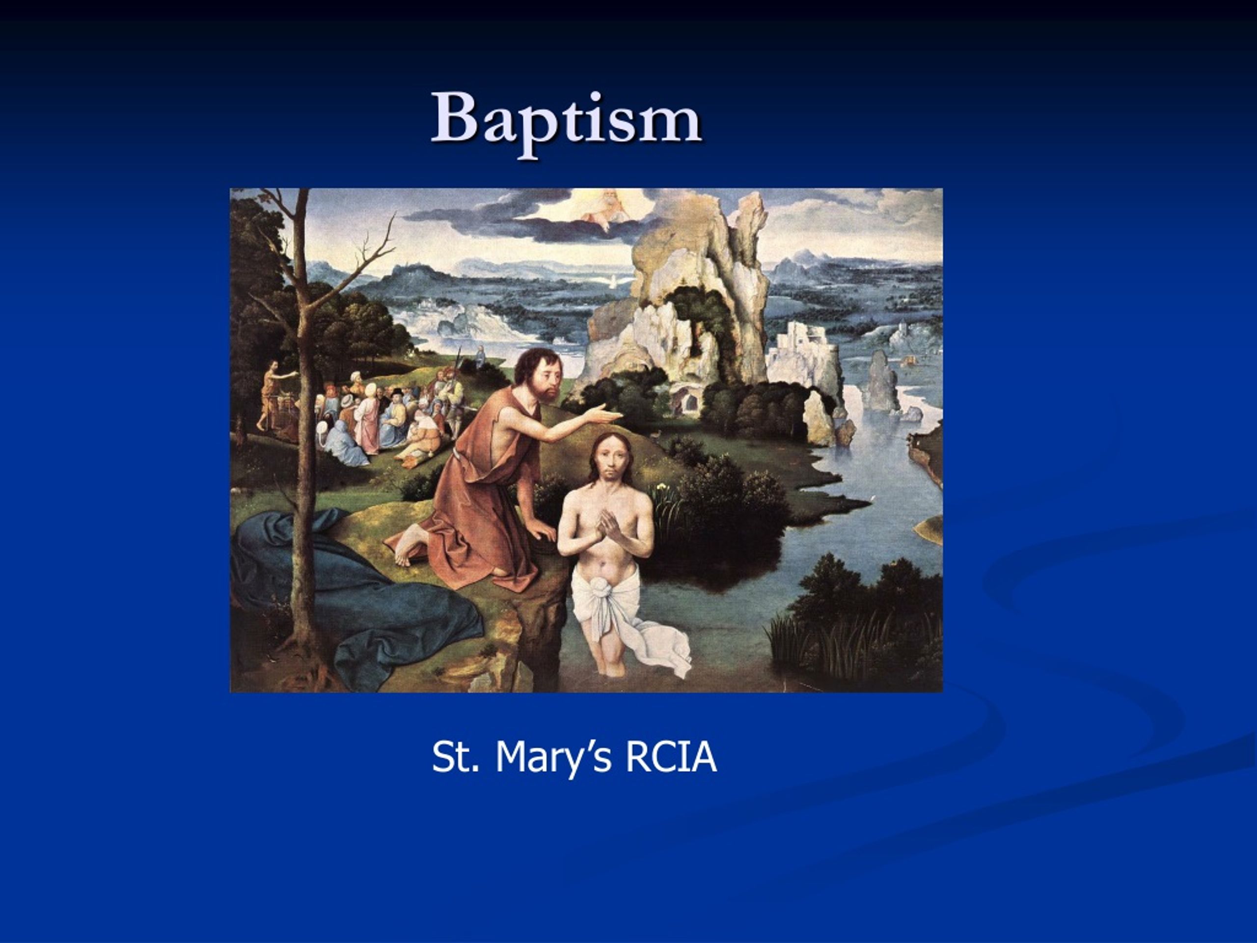 PPT Baptism PowerPoint Presentation, free download ID9076043