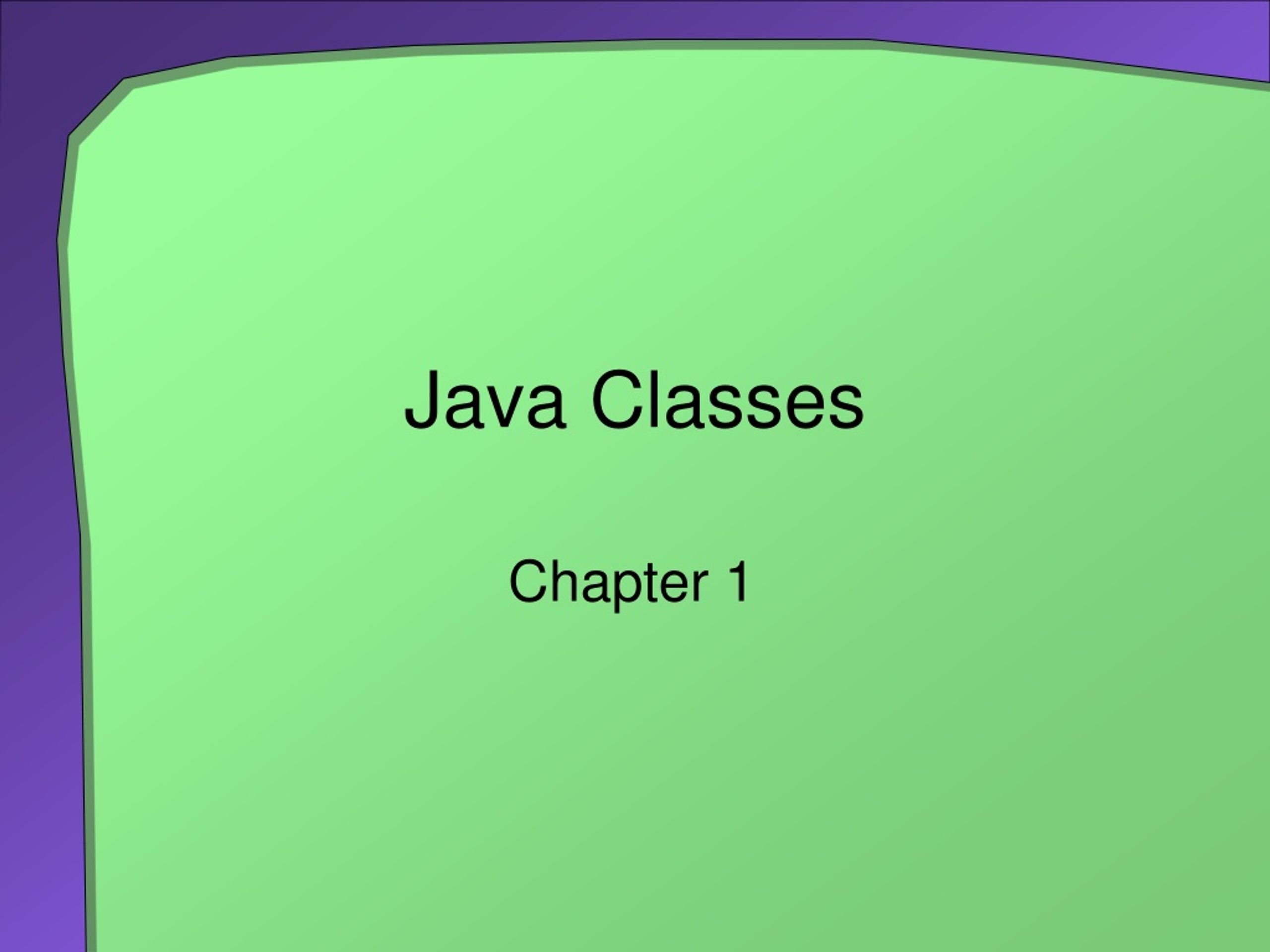 PPT Java Classes PowerPoint Presentation, free download ID9082296
