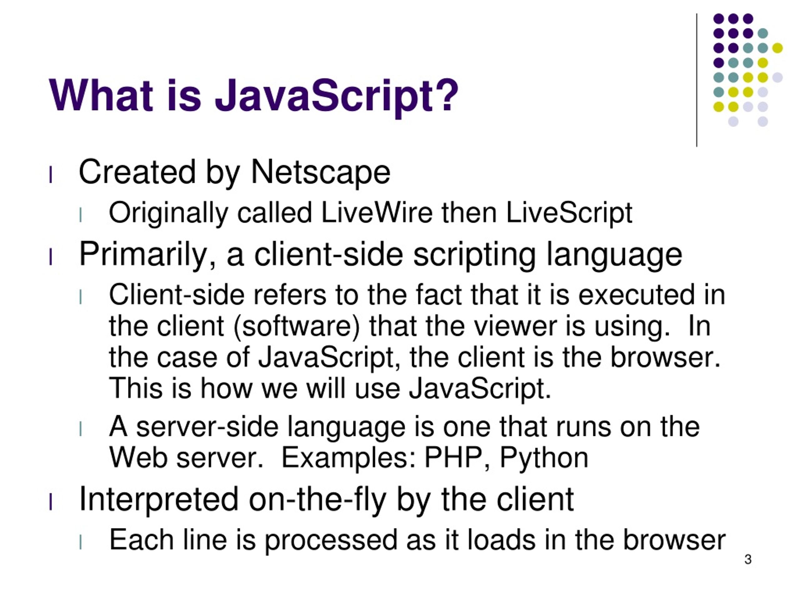 PPT Introduction to JavaScript PowerPoint Presentation, free download
