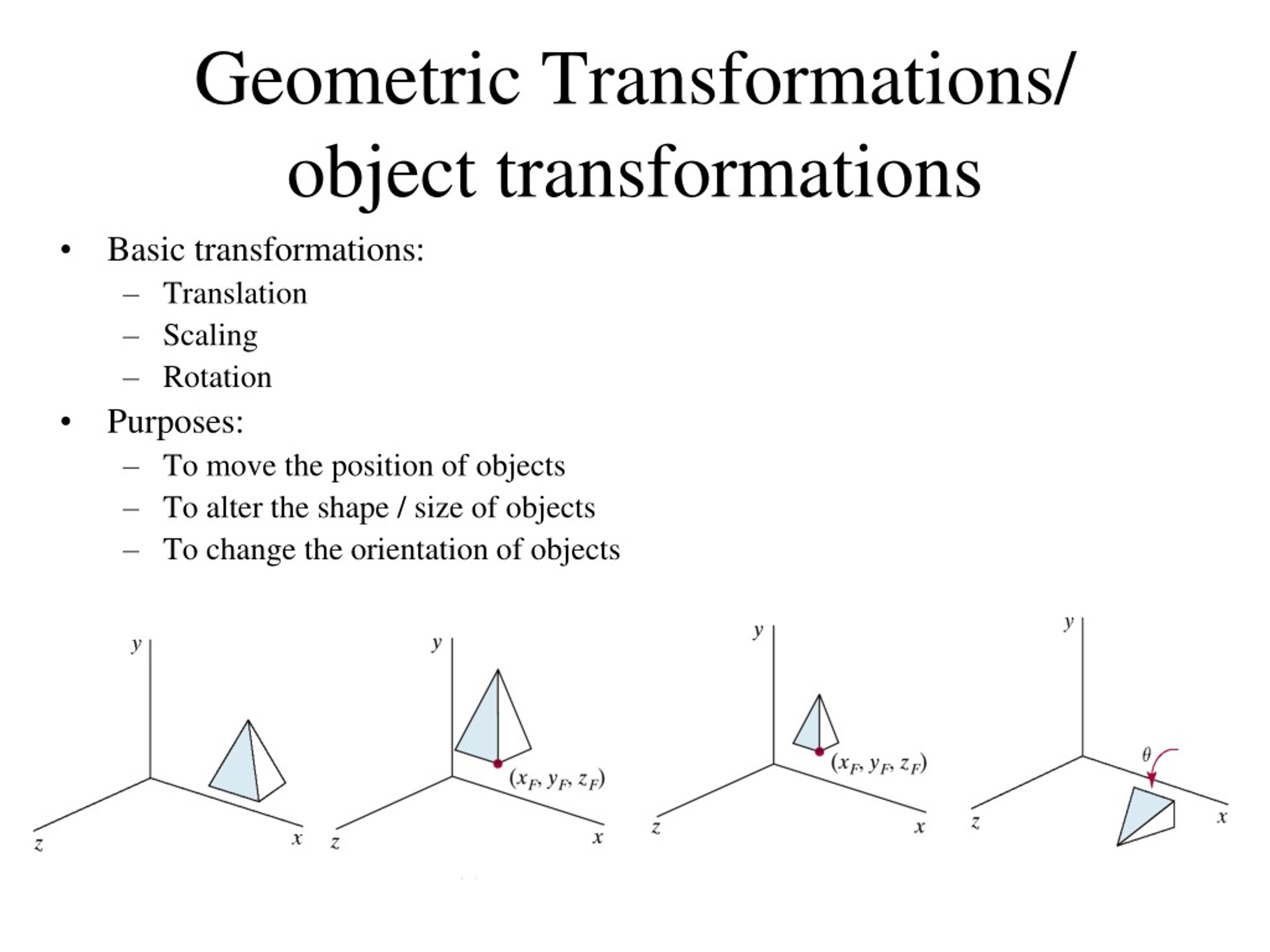 PPT Unit3 Chapter 5 2D TRANSFORMATIONS PowerPoint Presentation, free