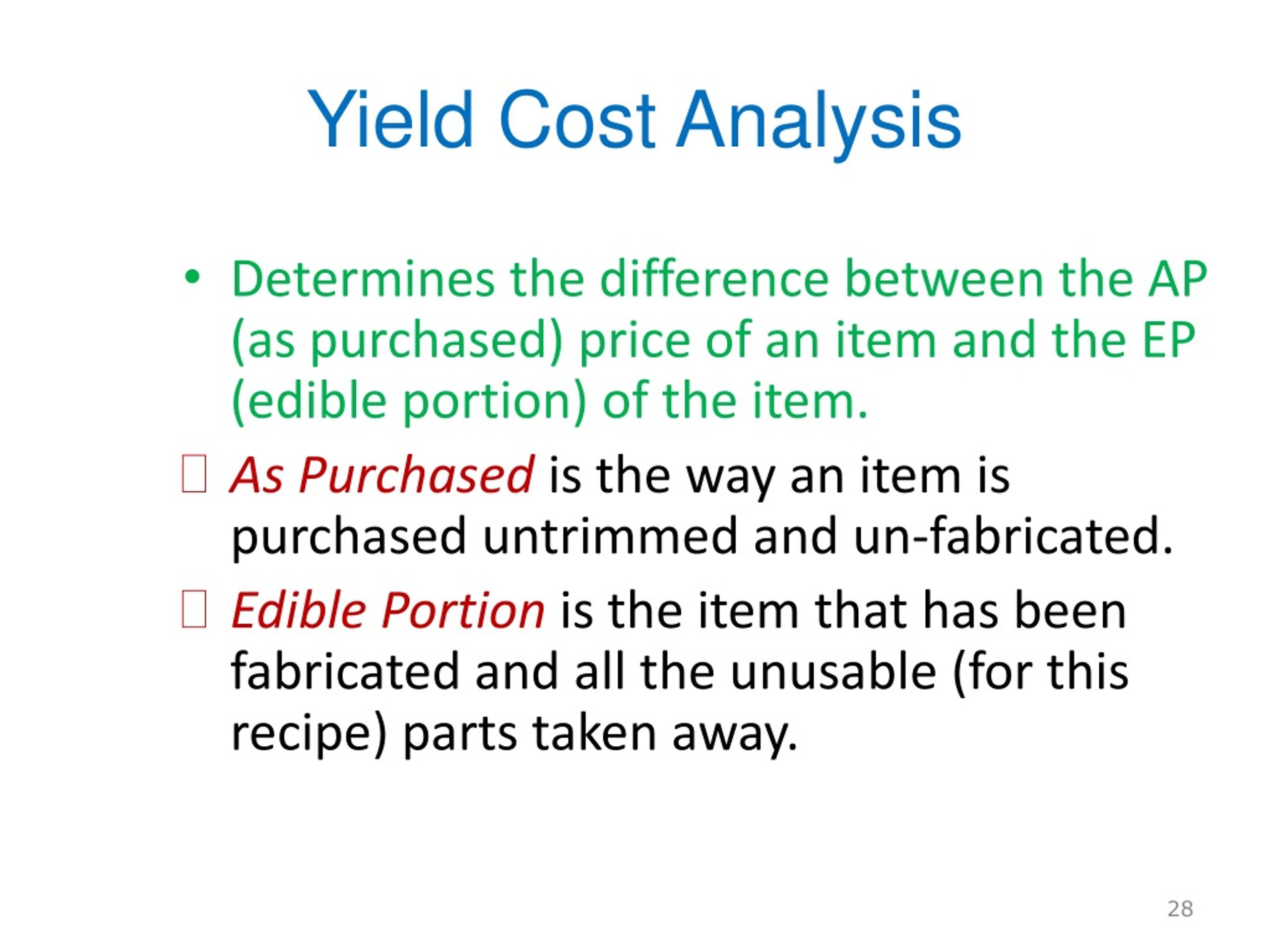PPT Menu Planning, Recipes, and Cost Management PowerPoint Presentation ID9094331