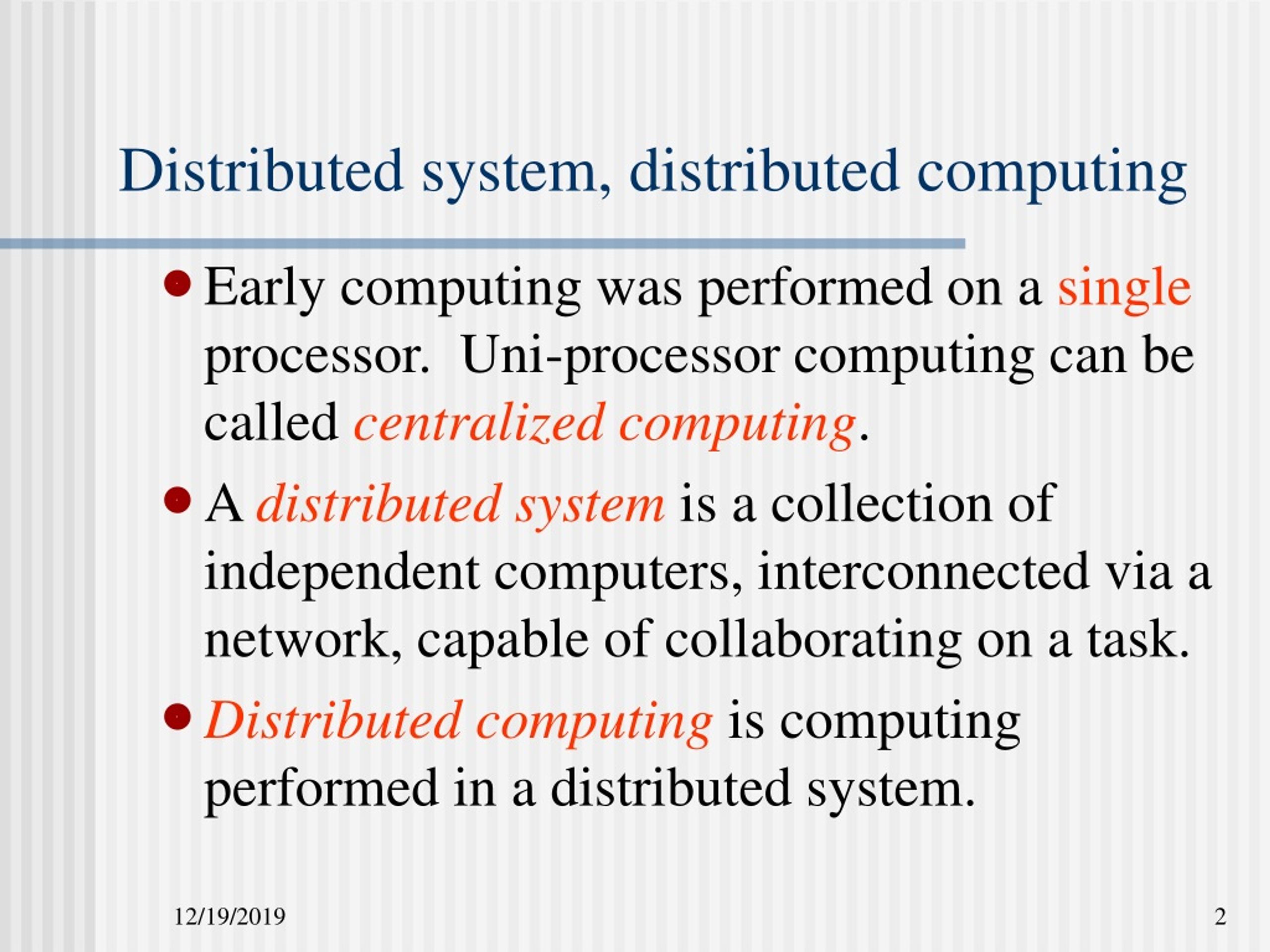 PPT Distributed computing PowerPoint Presentation, free download ID