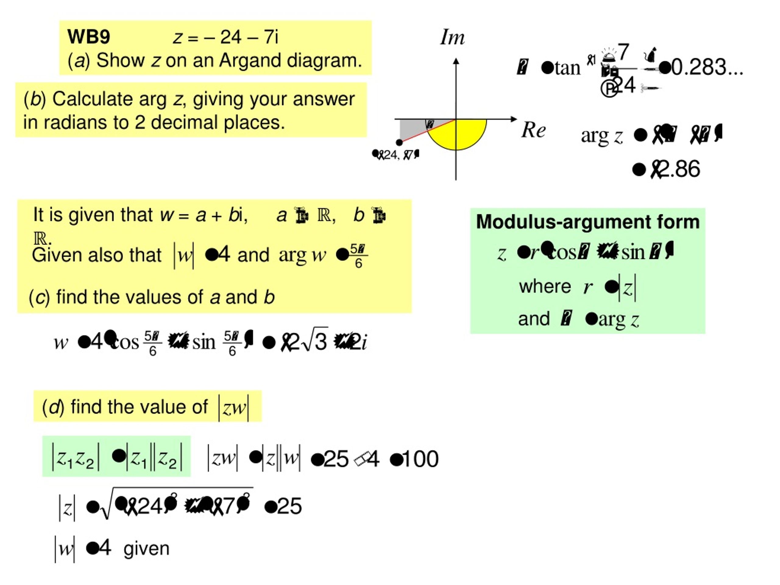 PPT A complex number in the form is said to be in Cartesian form