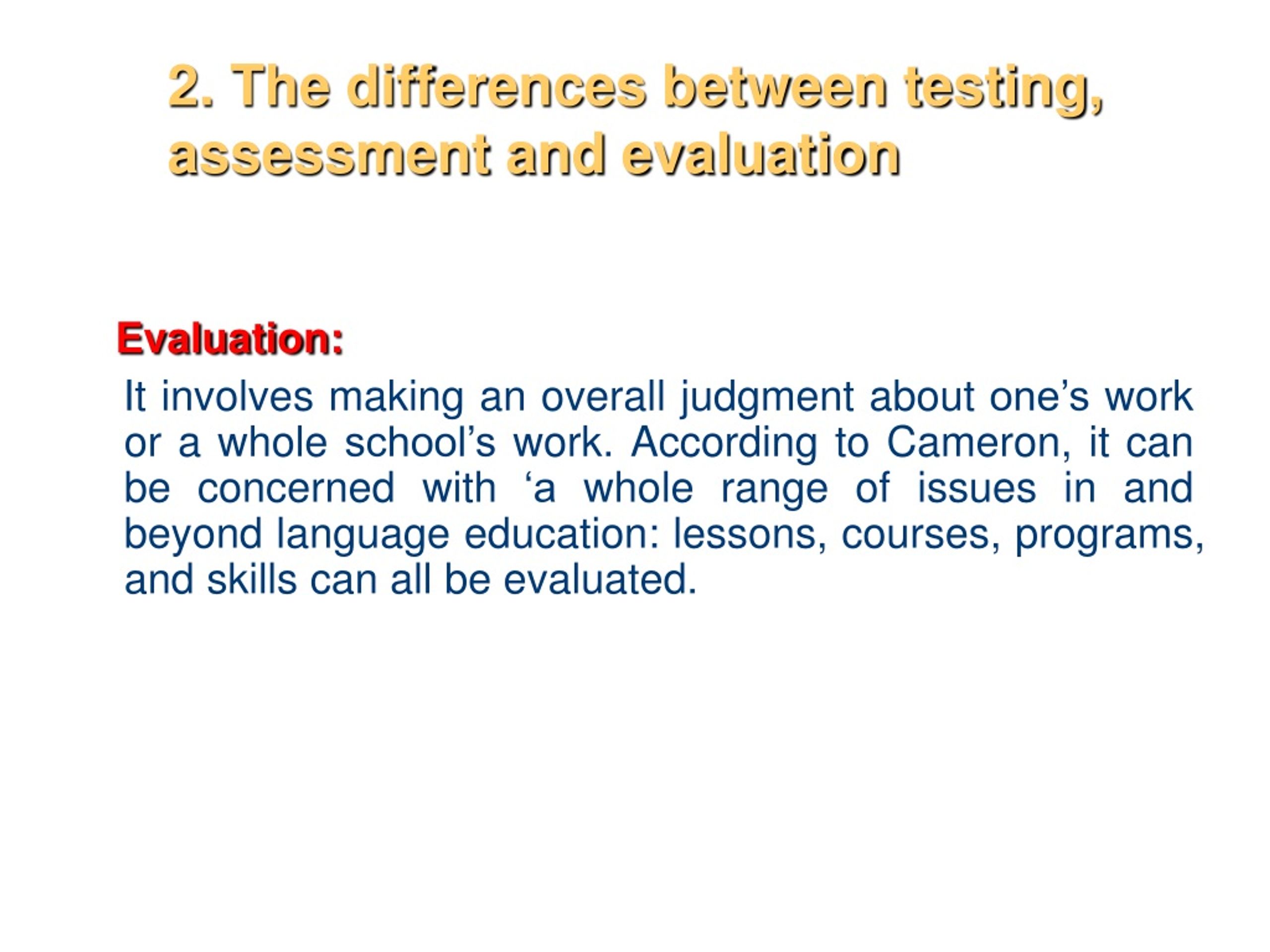 PPT Assessment in Language Teaching part 1 Lecture 23 PowerPoint