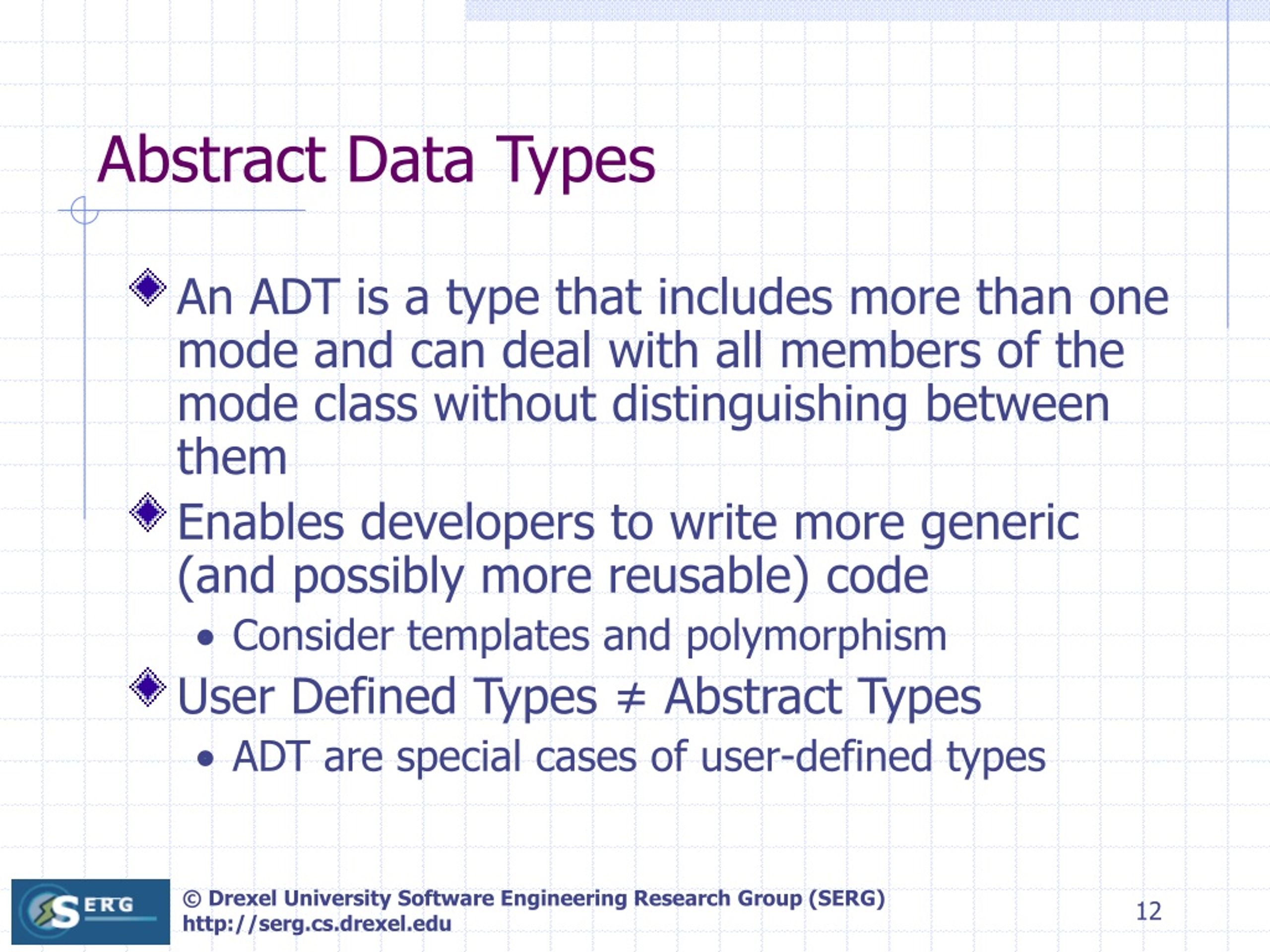 PPT Abstract Types Defined as Classes of Variables PowerPoint