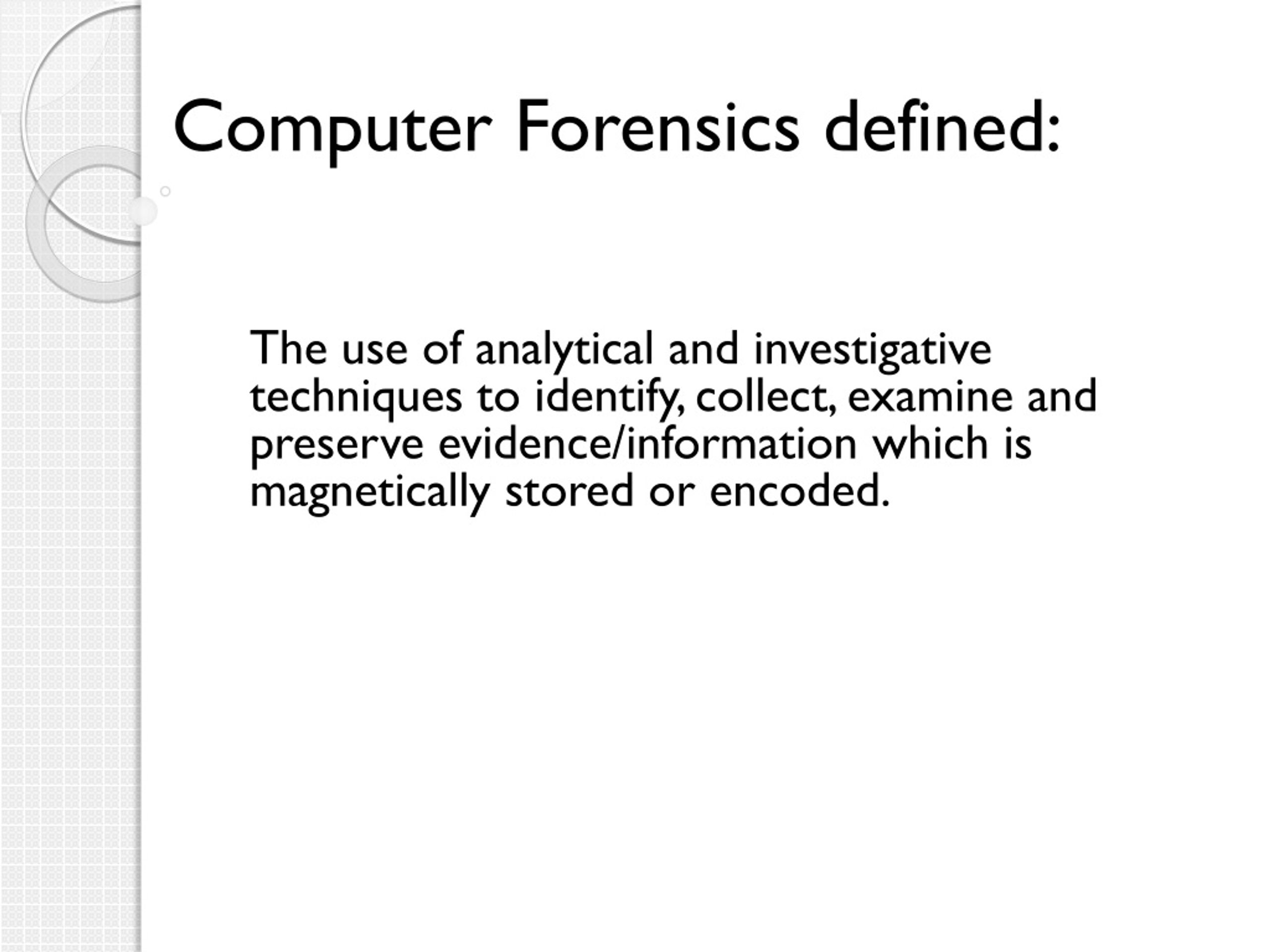 PPT Computer Forensics Data Collection, Analysis and Preservation PowerPoint Presentation