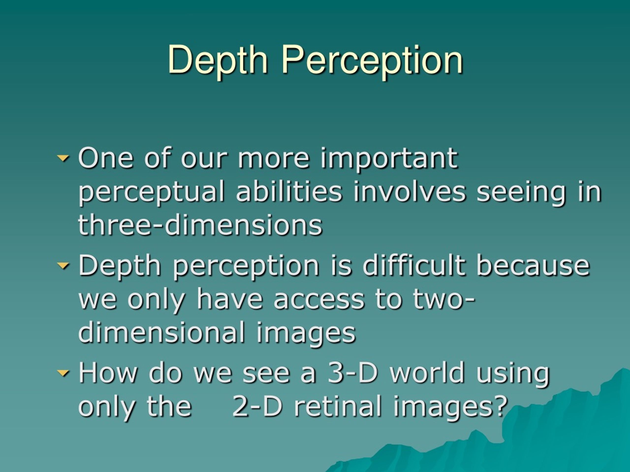 PPT Perception PowerPoint Presentation, free download ID9110588