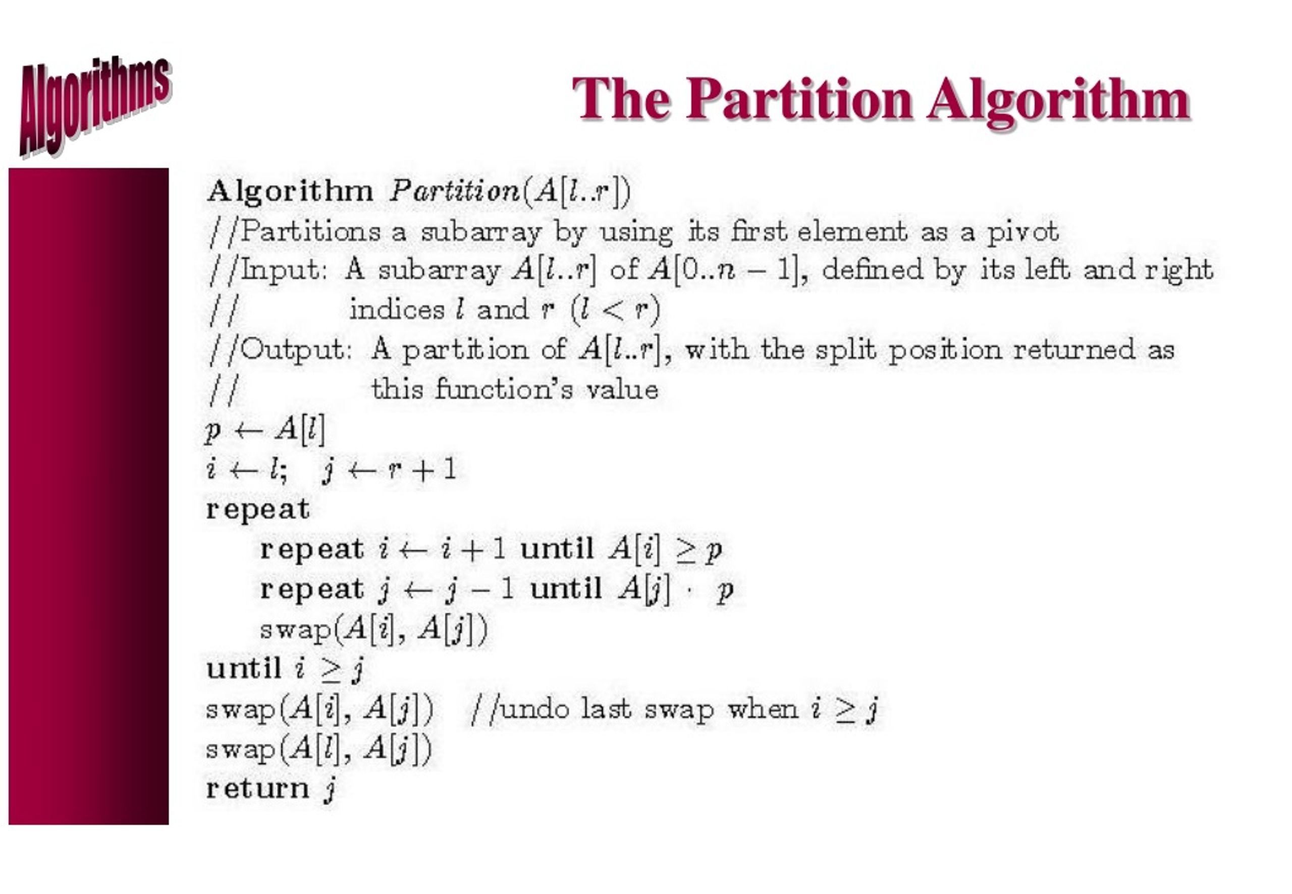 PPT Theory of Algorithms Divide and Conquer PowerPoint Presentation