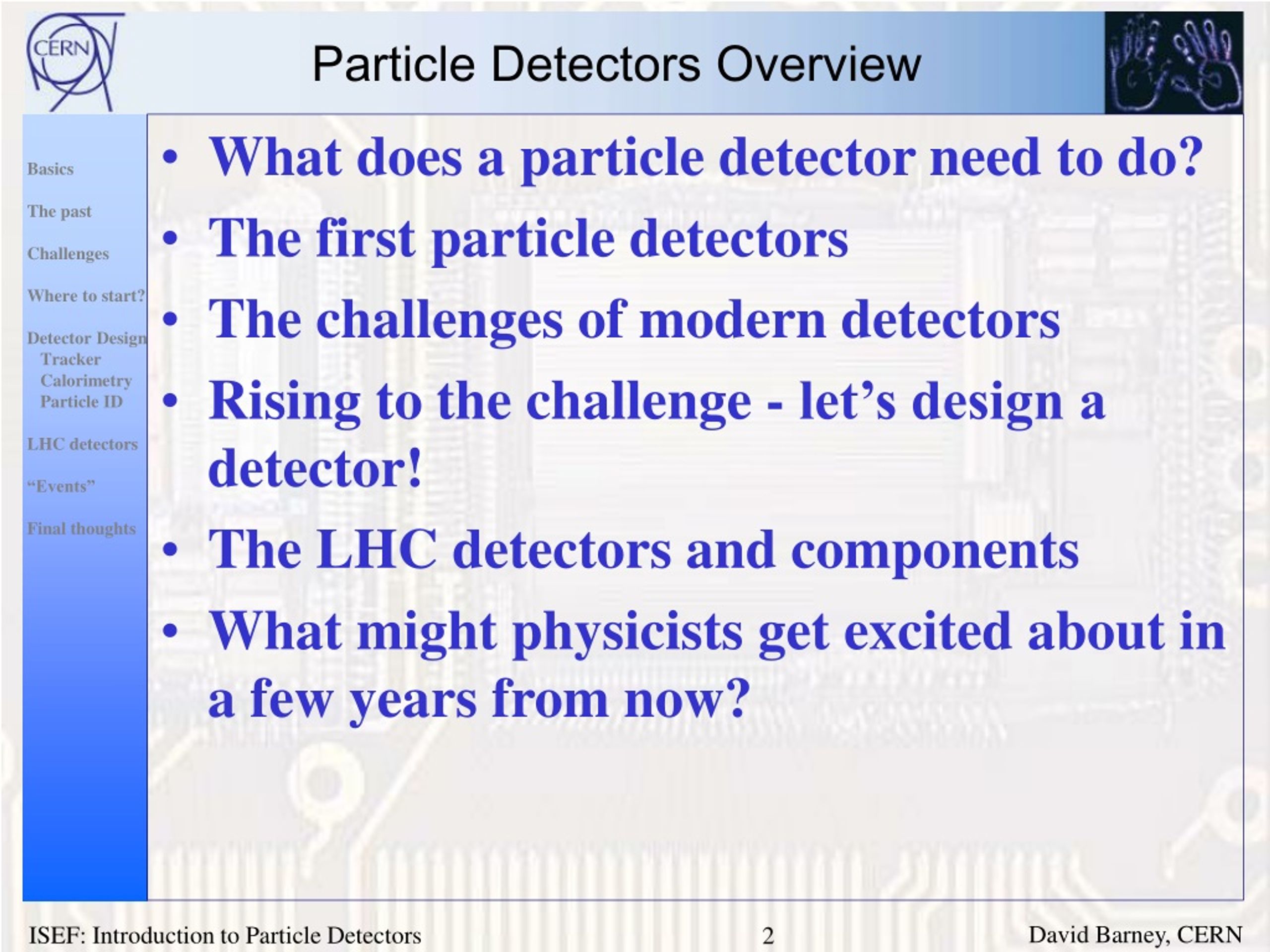 PPT Particle Detectors Overview PowerPoint Presentation, free