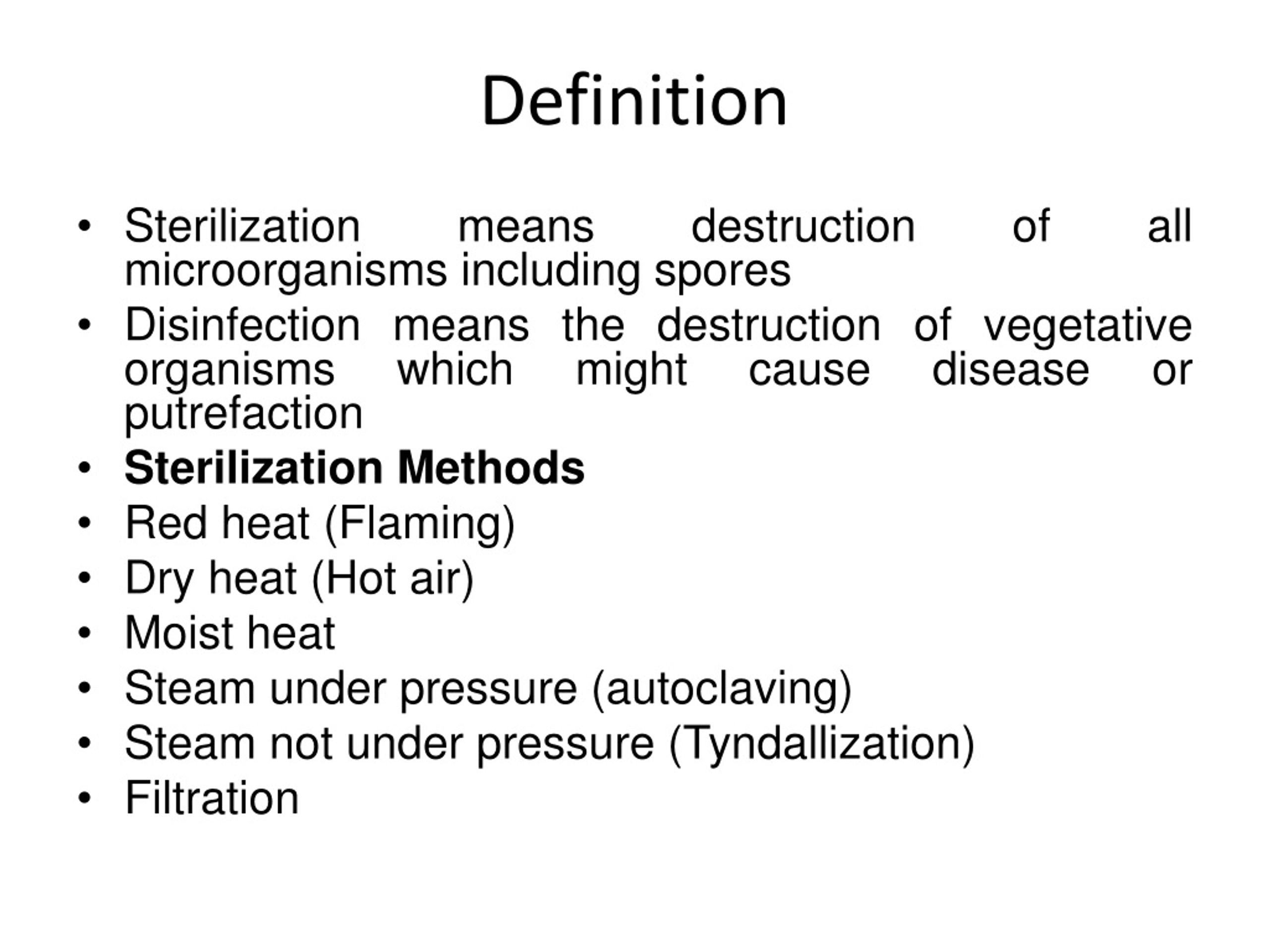 PPT Sterilization and Disinfection PowerPoint Presentation, free