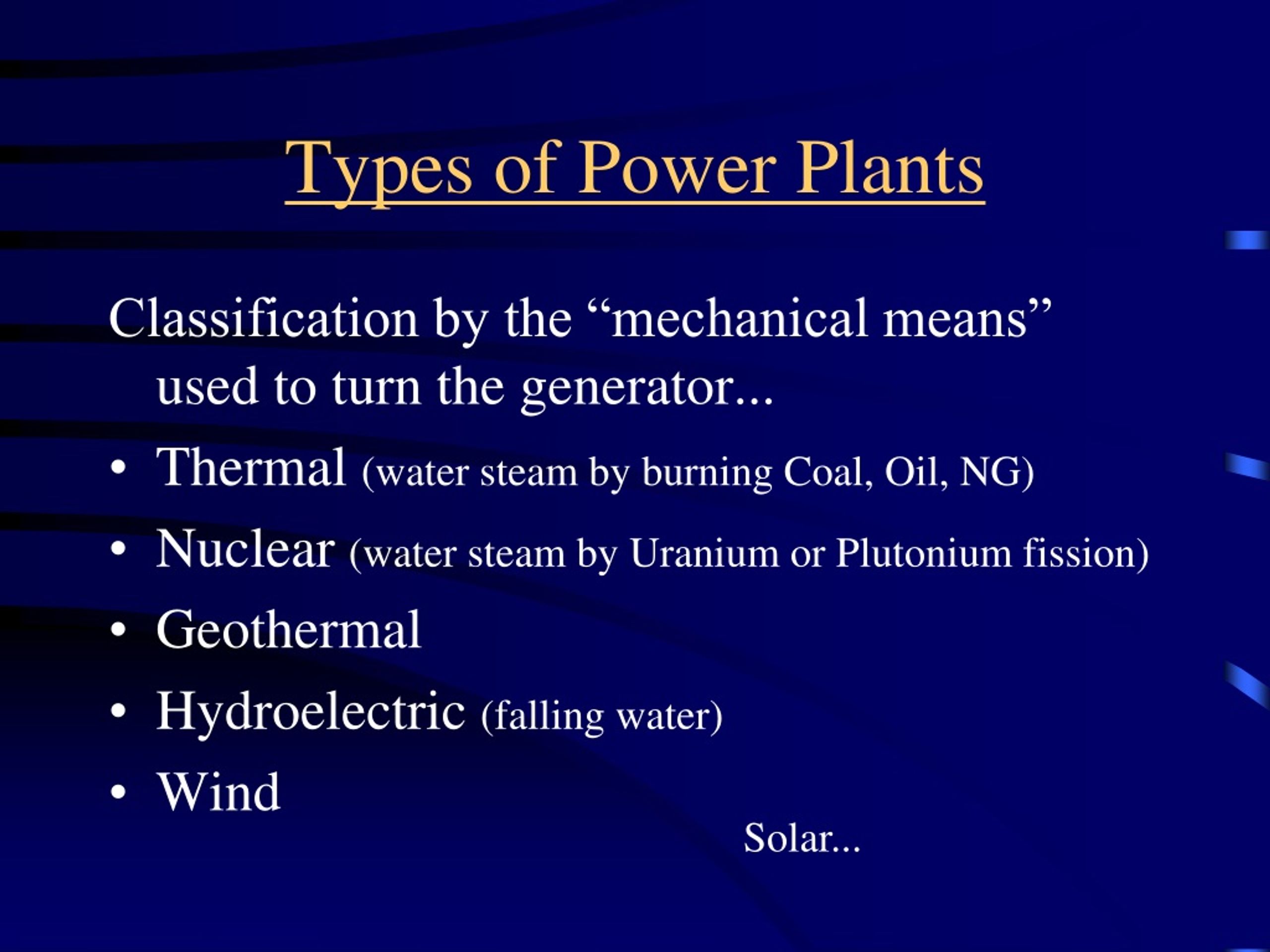 PPT An Introduction to Electric Power Plants PowerPoint Presentation