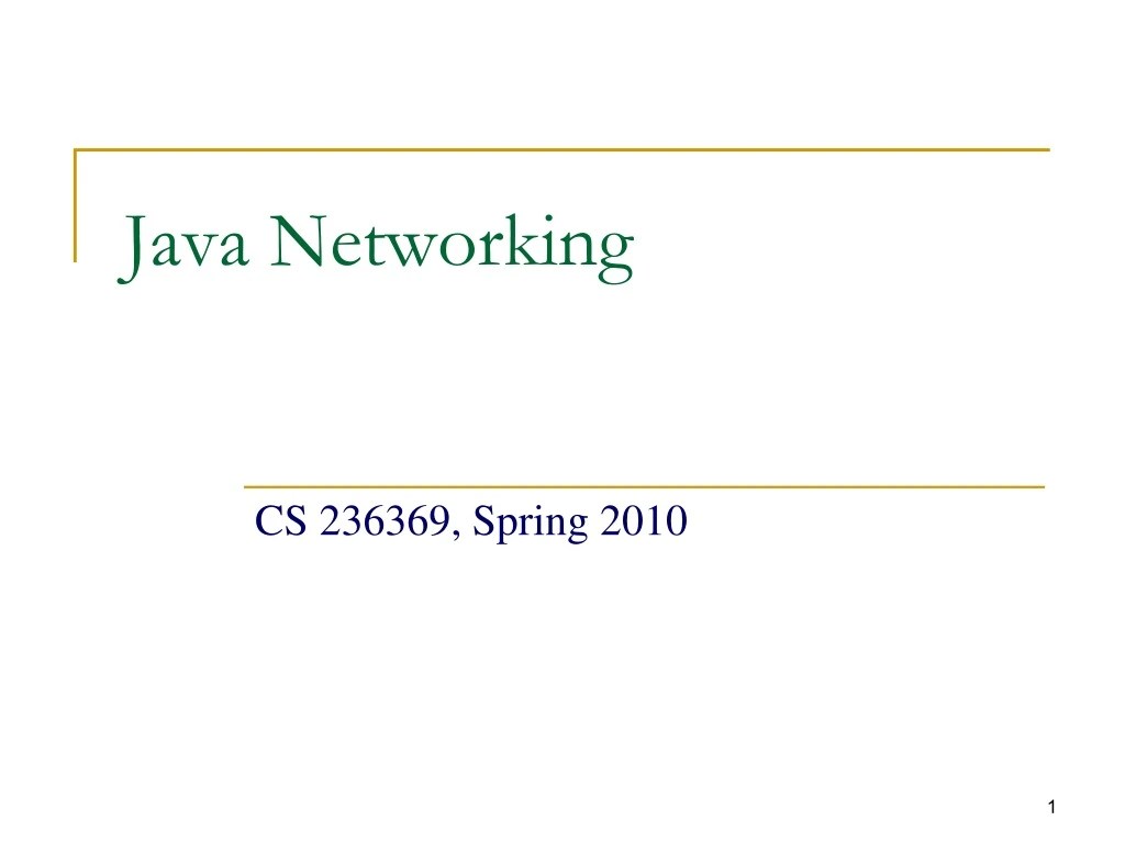 PPT Java Networking PowerPoint Presentation, free download ID9122559