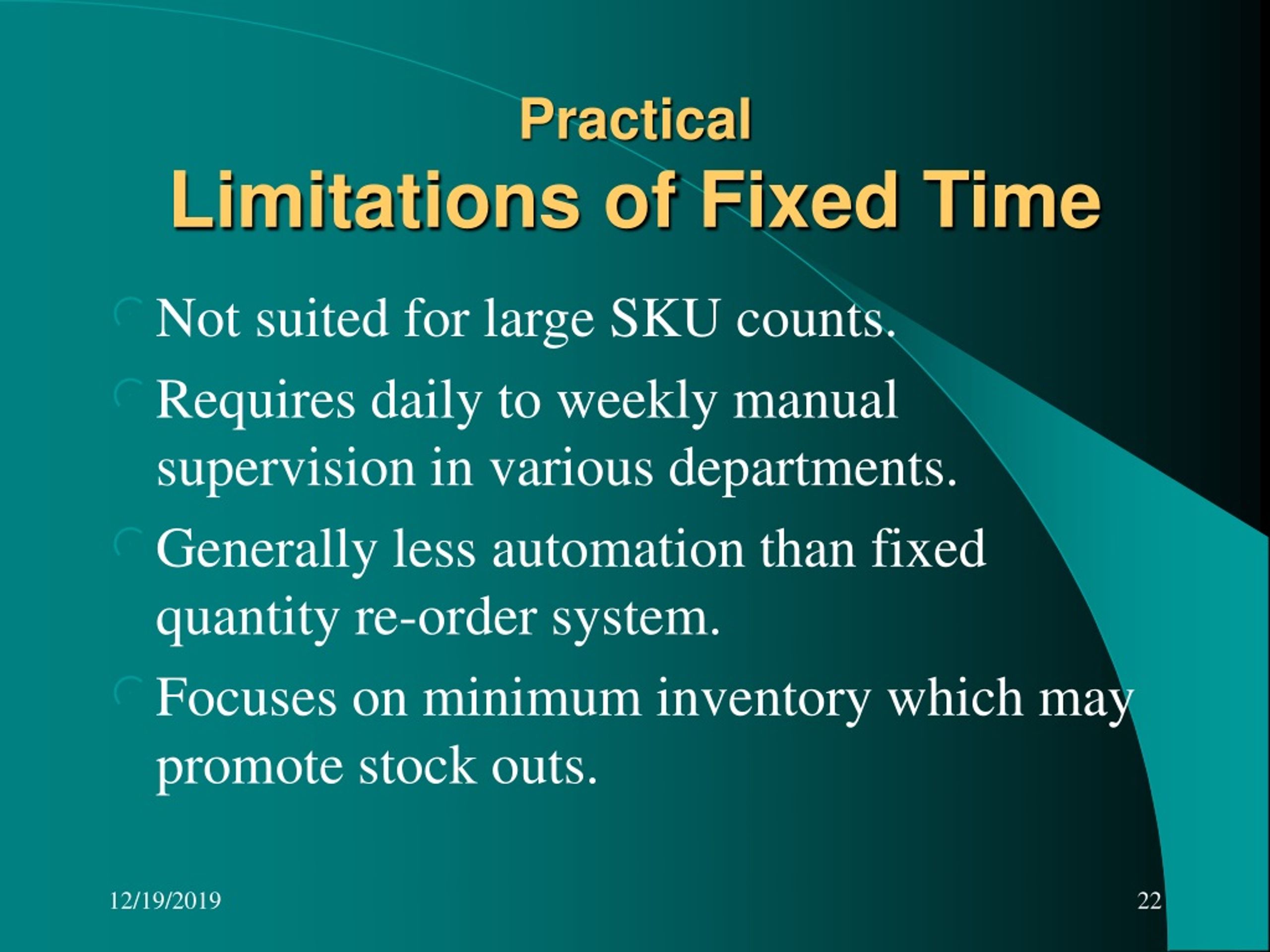 PPT Fixed Time Order Inventory Systems PowerPoint Presentation, free