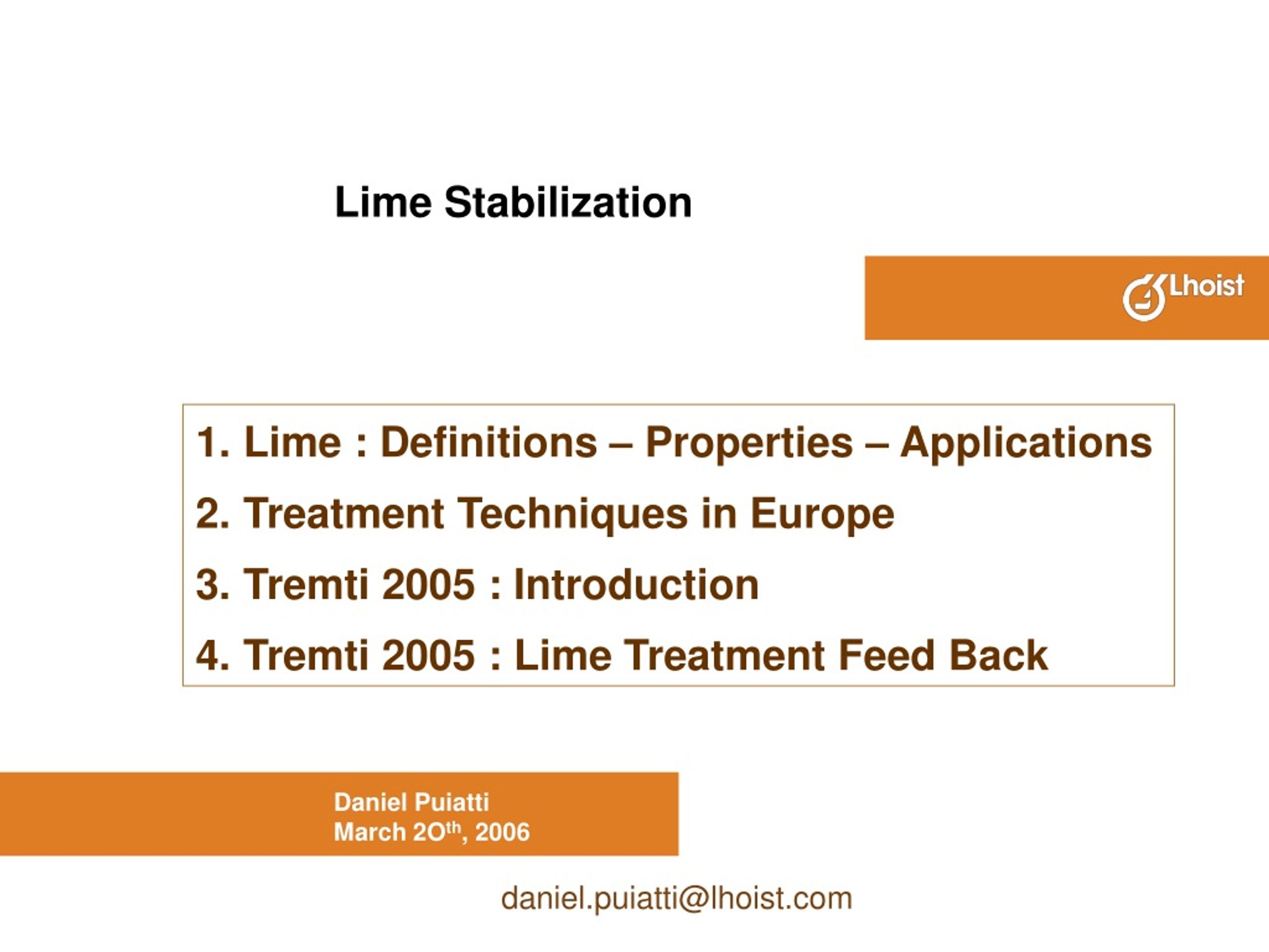 PPT Lime Stabilization PowerPoint Presentation, free download ID