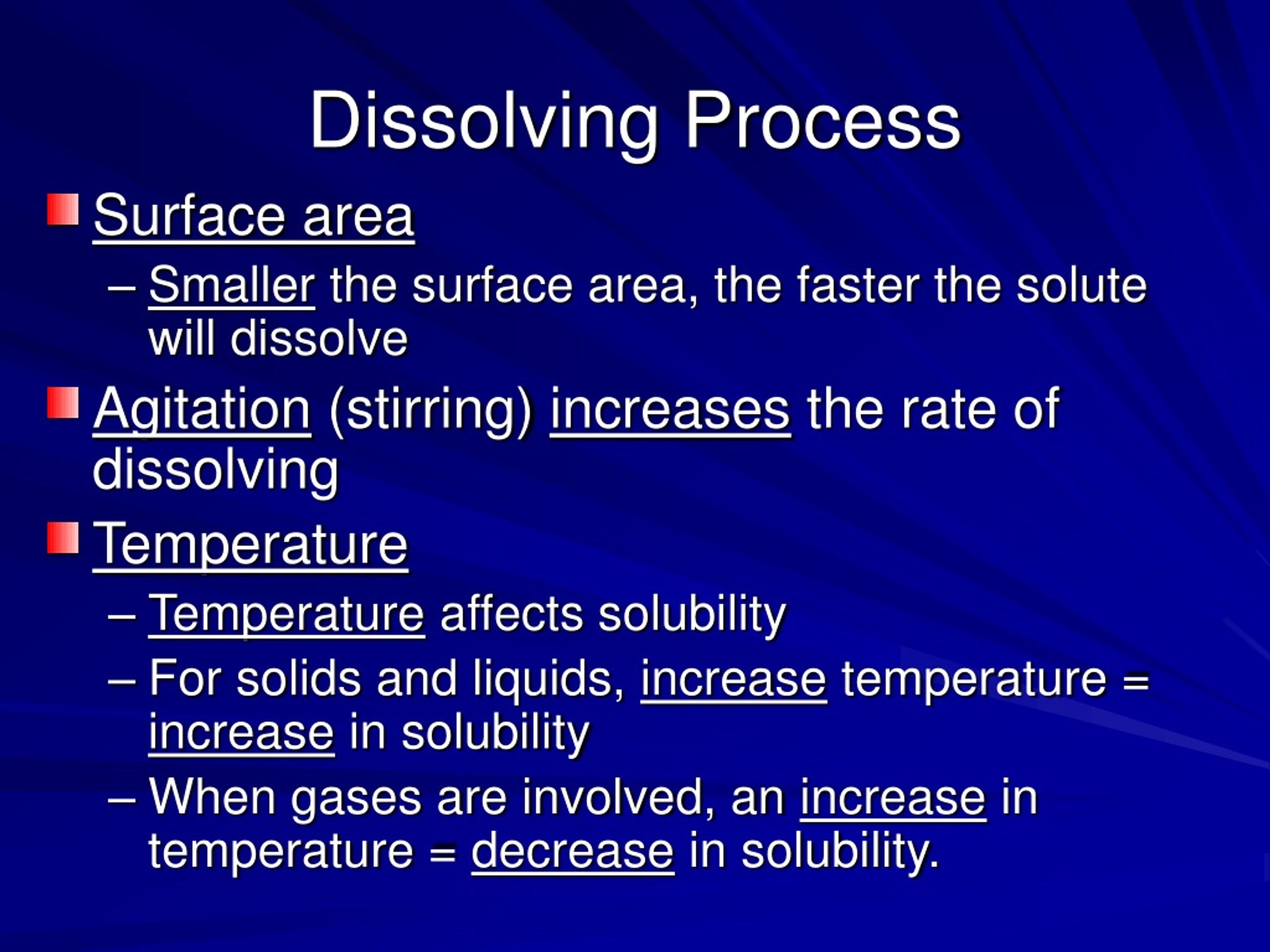 PPT - The Dissolving Process: Impact of Polarity and Solubility