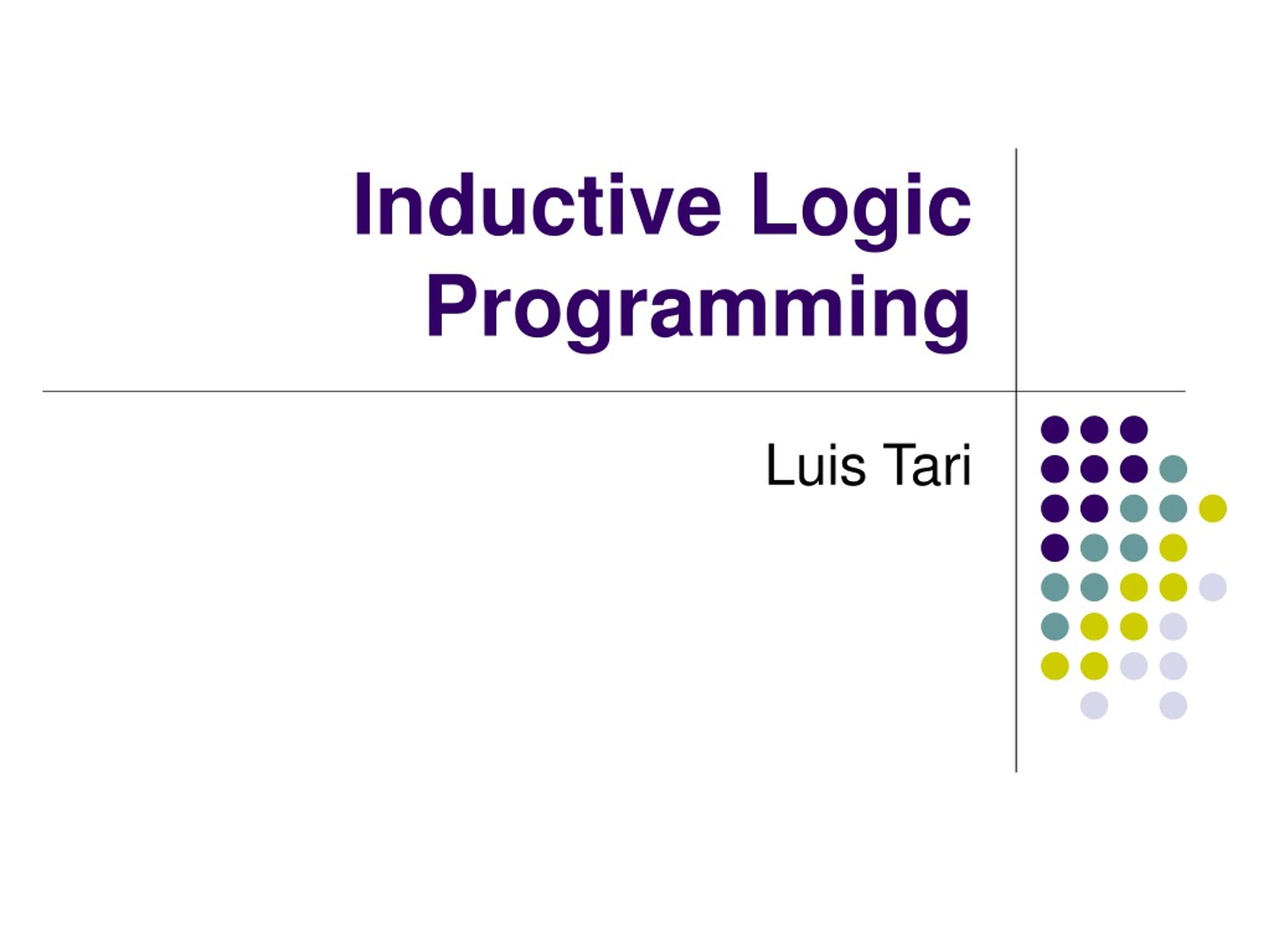 PPT Inductive Logic Programming PowerPoint Presentation, free