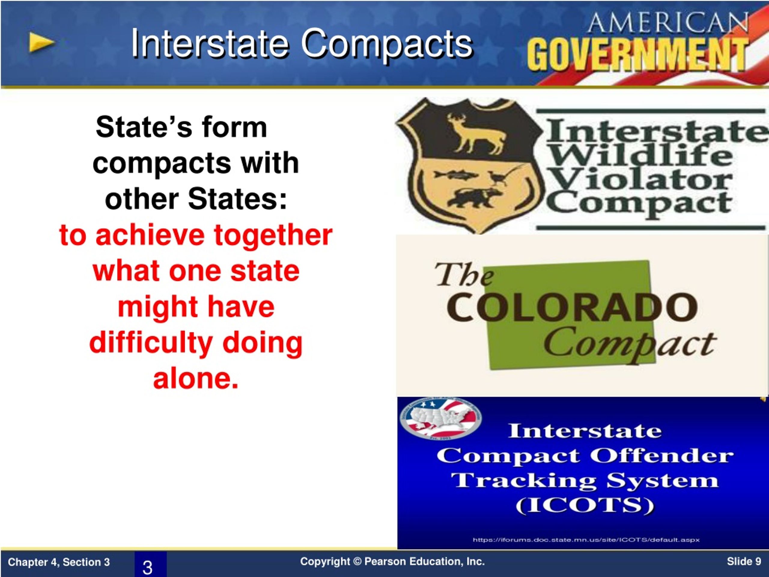 PPT LEARNING OBJECTIVES/ GOALS/ SWBAT Explain why States make