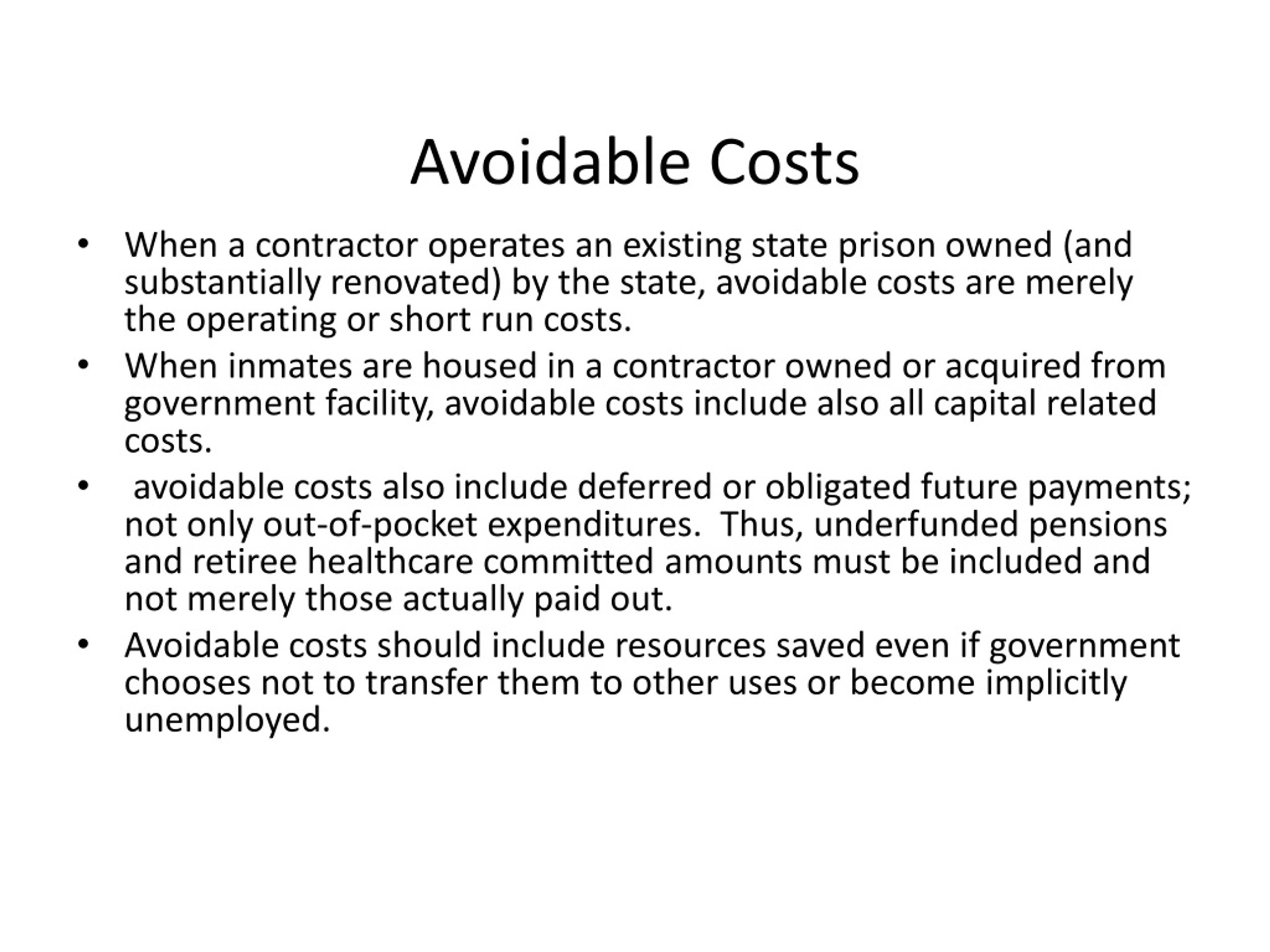 PPT Comparison of Public and ContractorOperated Prisons Cost Analysis and Performance