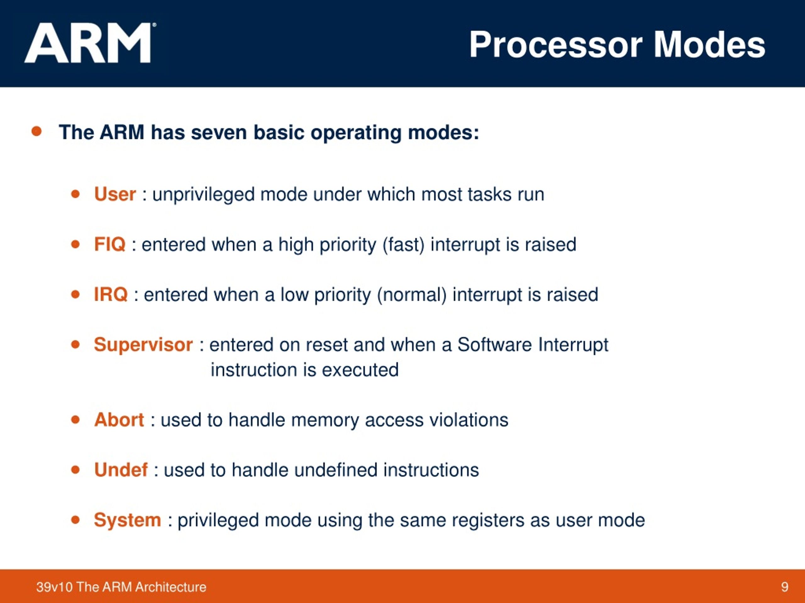 PPT The ARM Architecture PowerPoint Presentation, free download ID