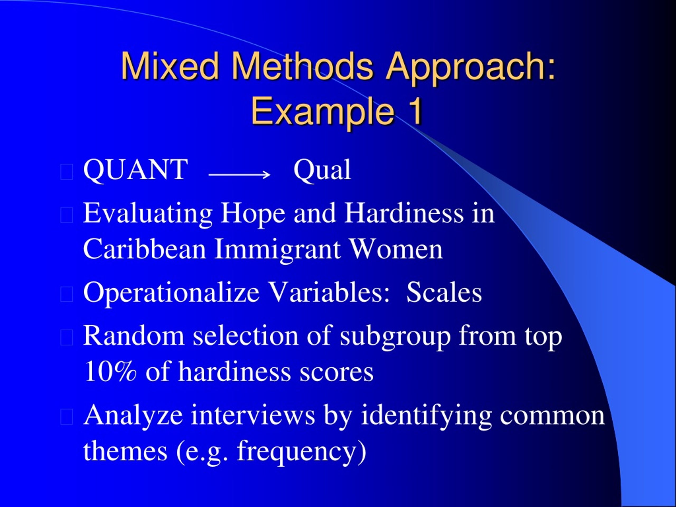 PPT Mixed Research Methods PowerPoint Presentation, free download