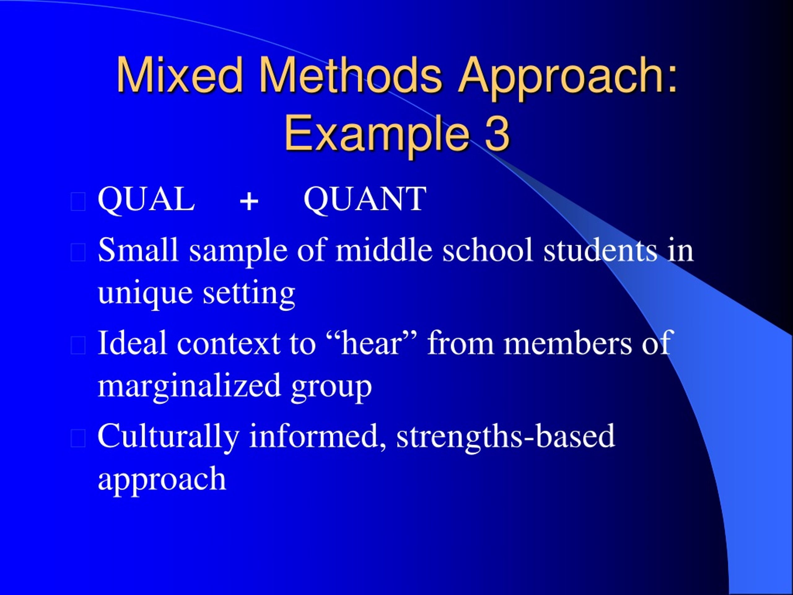 PPT Mixed Research Methods PowerPoint Presentation, free download