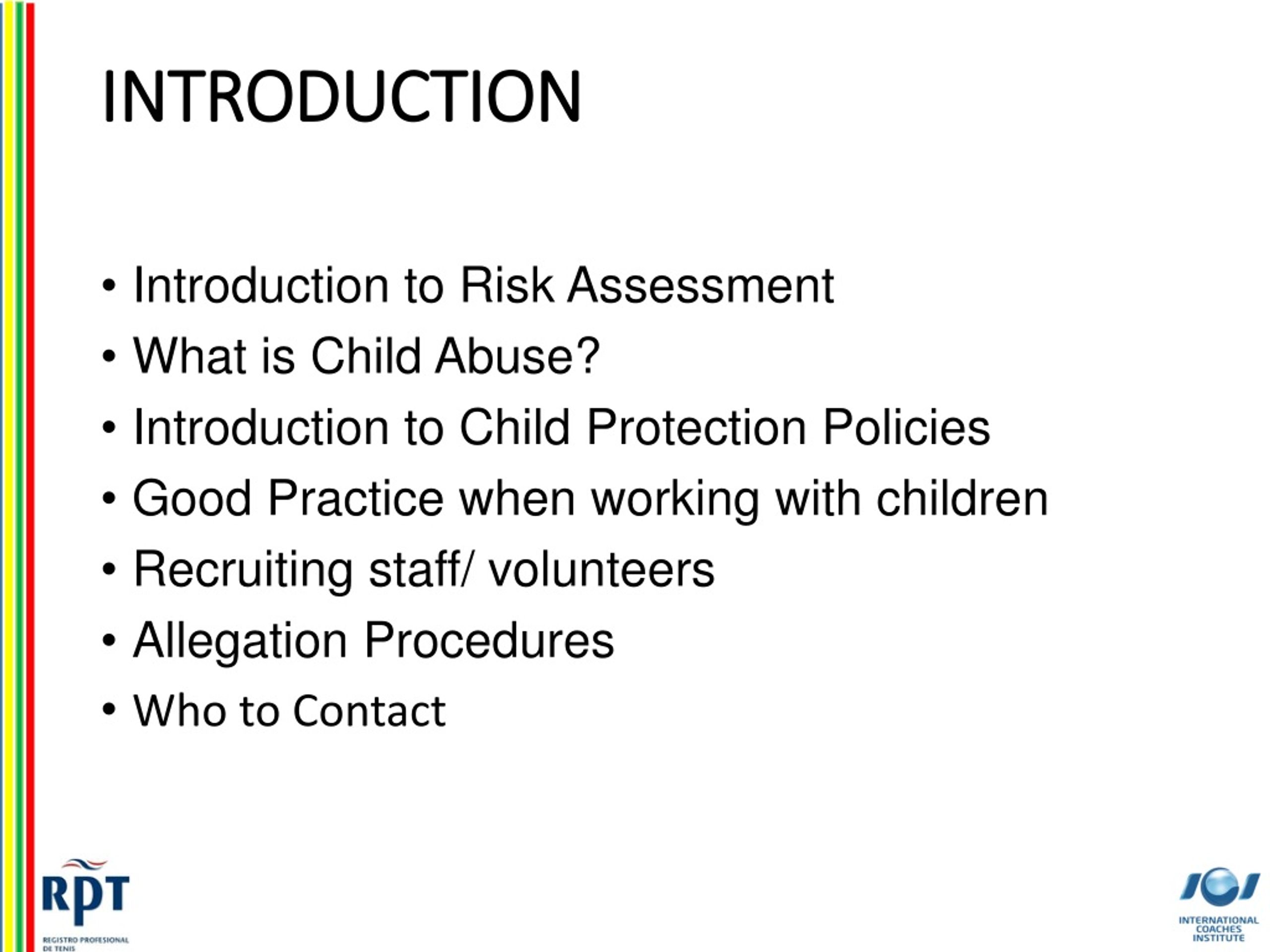 PPT Risk Assessment and Child Protection PowerPoint Presentation