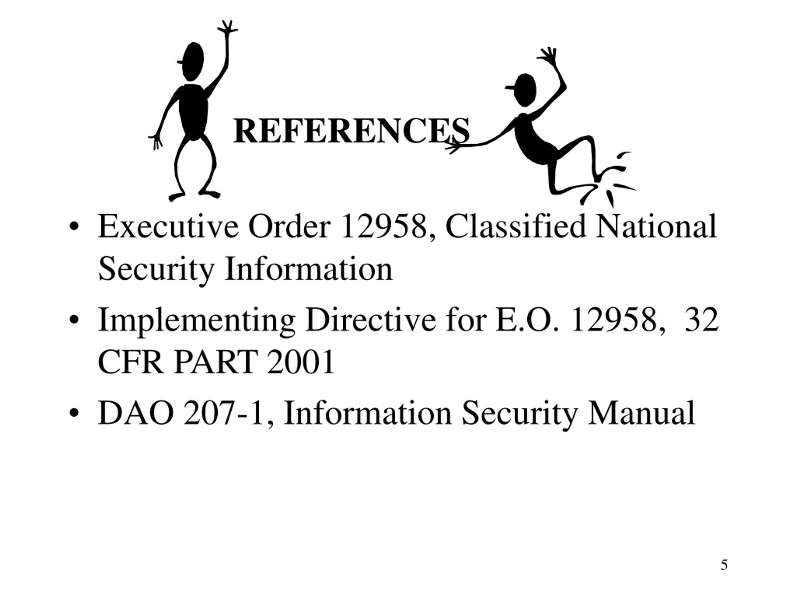 PPT NATIONAL SECURITY INFORMATION ANNUAL CONTAINER INSPECTION