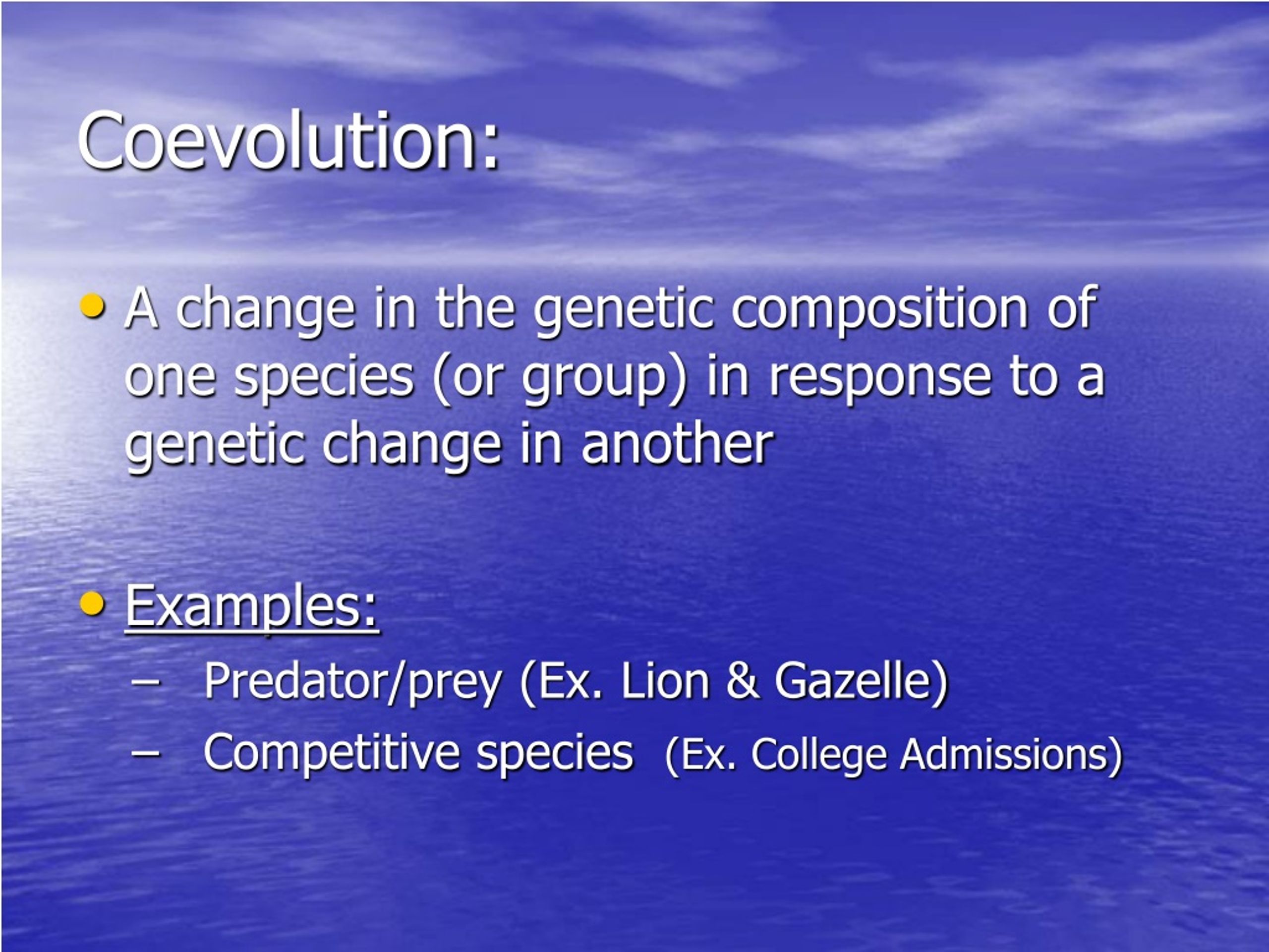 PPT Coevolution PowerPoint Presentation, free download ID9159755
