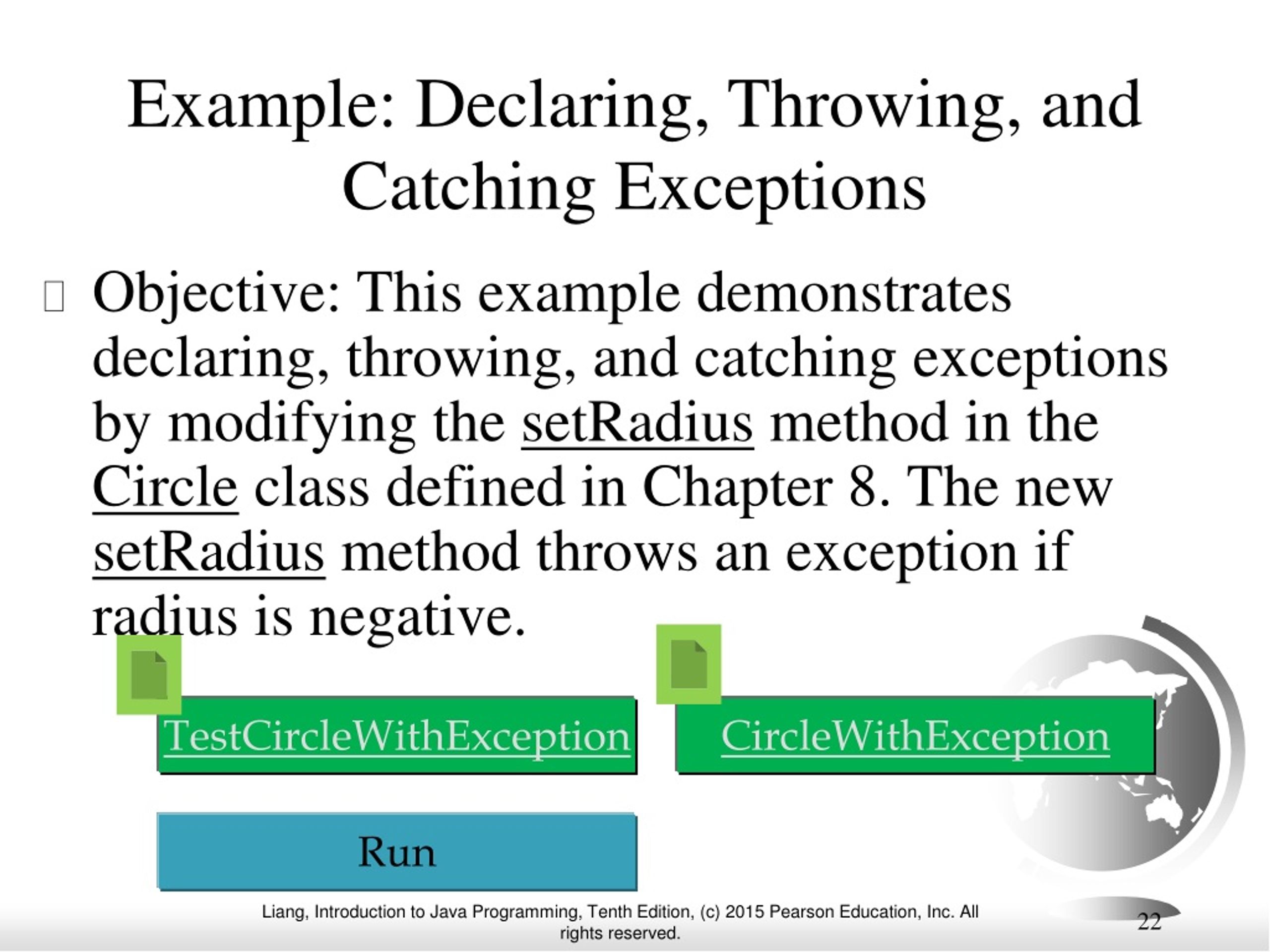 PPT Chapter 12 Exception Handling and Text IO PowerPoint Presentation
