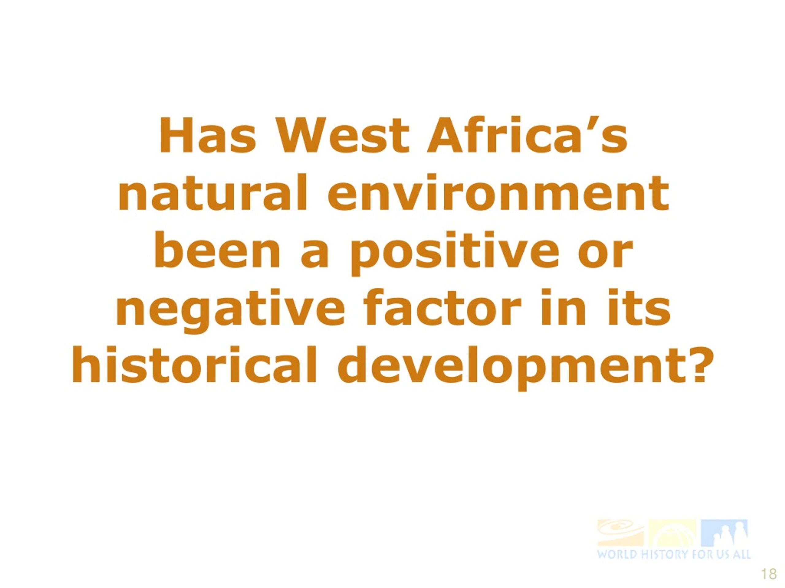 PPT West African Geography, Climate, and History PowerPoint