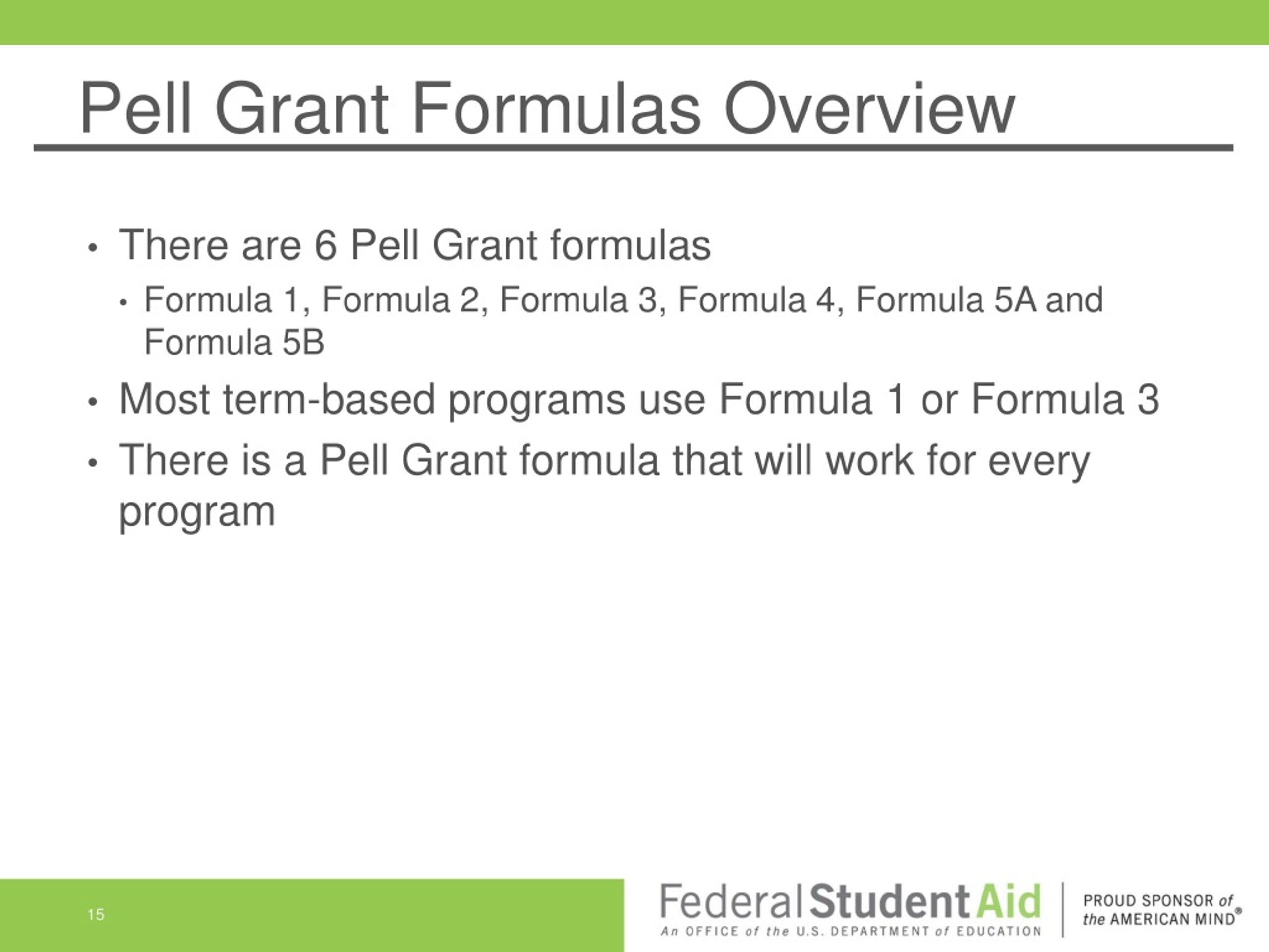 PPT Calculating Pell Grants CreditHour Programs PowerPoint