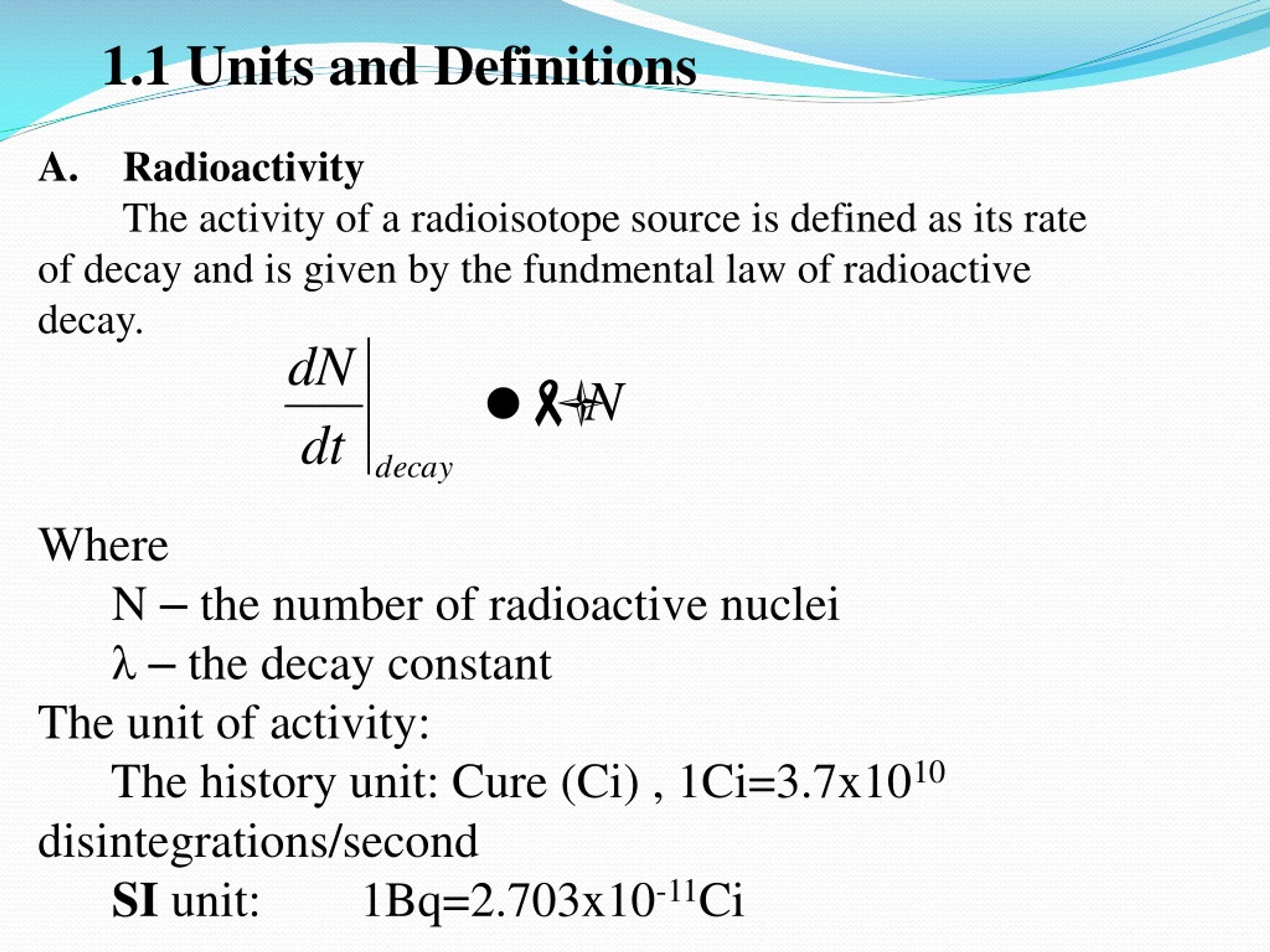 PPT Radiation Detection and Measurement PowerPoint