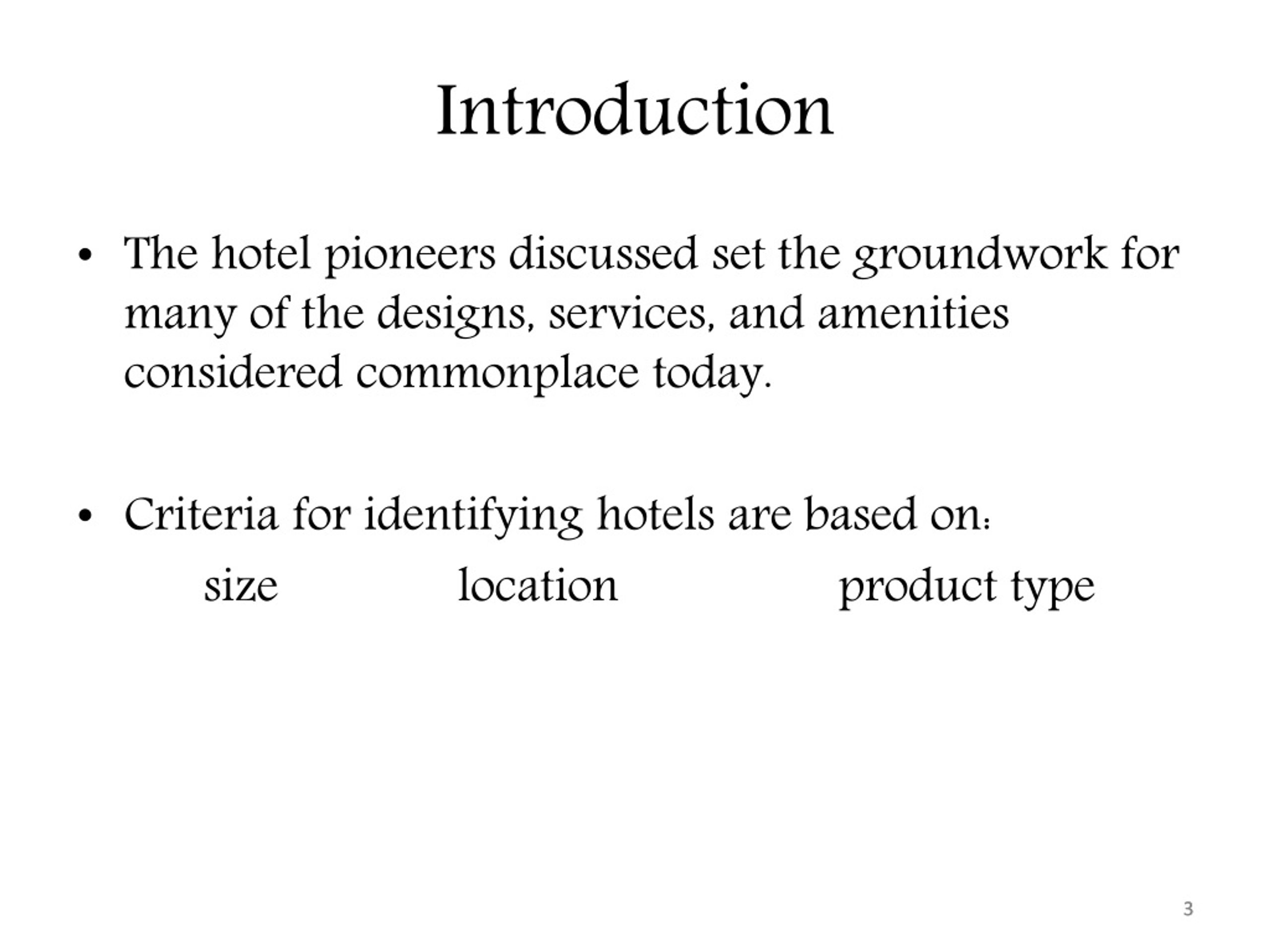 PPT Chapter 2 Hotel Classifications PowerPoint Presentation, free