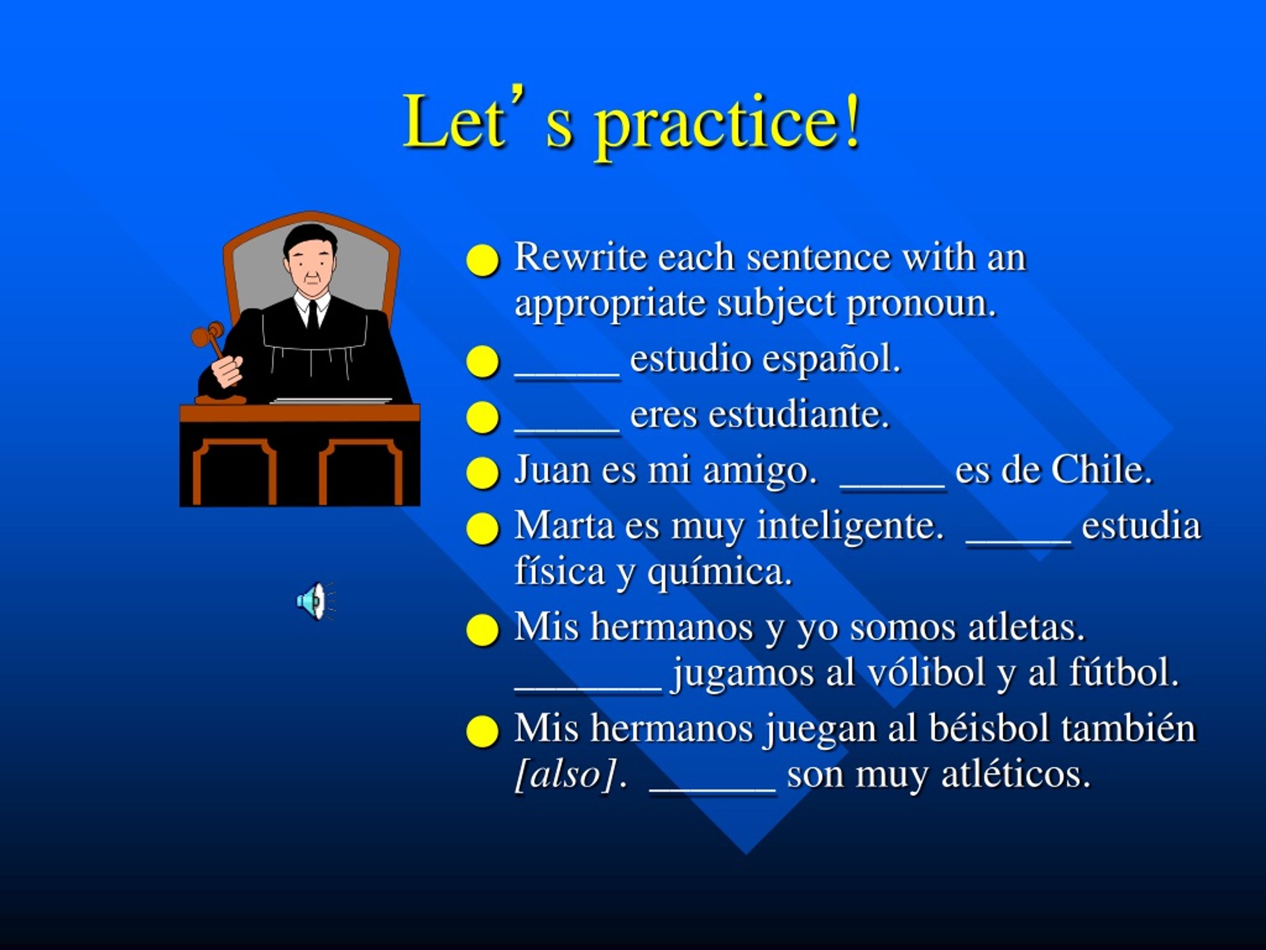 Ppt - Subject Pronouns Powerpoint Presentation, Free Download - Id:9177481