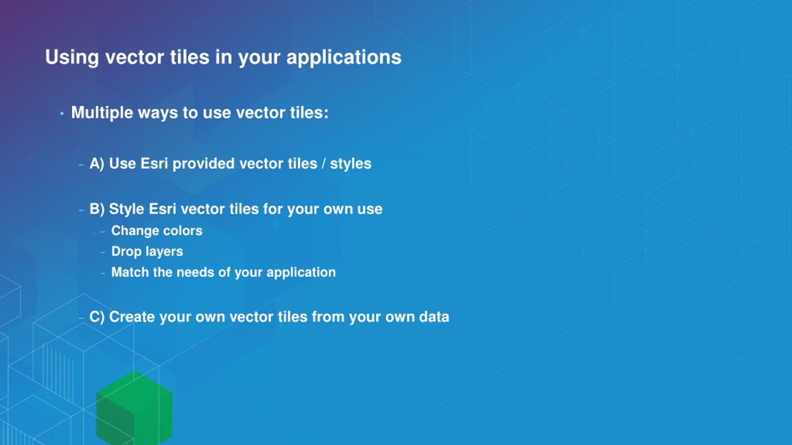 PPT Desktop Mapping Creating Vector Tiles PowerPoint Presentation