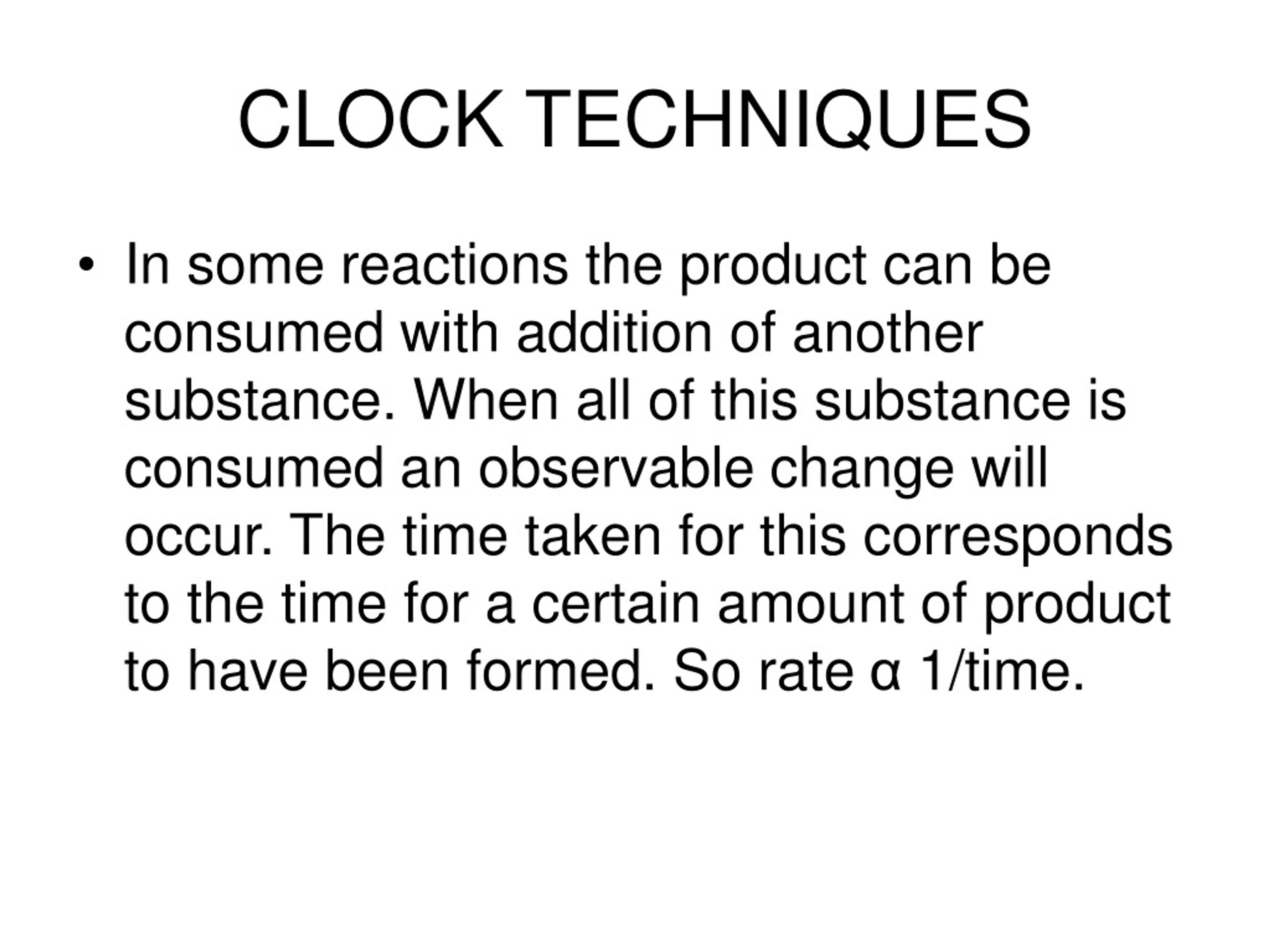 PPT SOME TECHNIQUES FOR MEASURING RATES PowerPoint Presentation, free download ID9185526