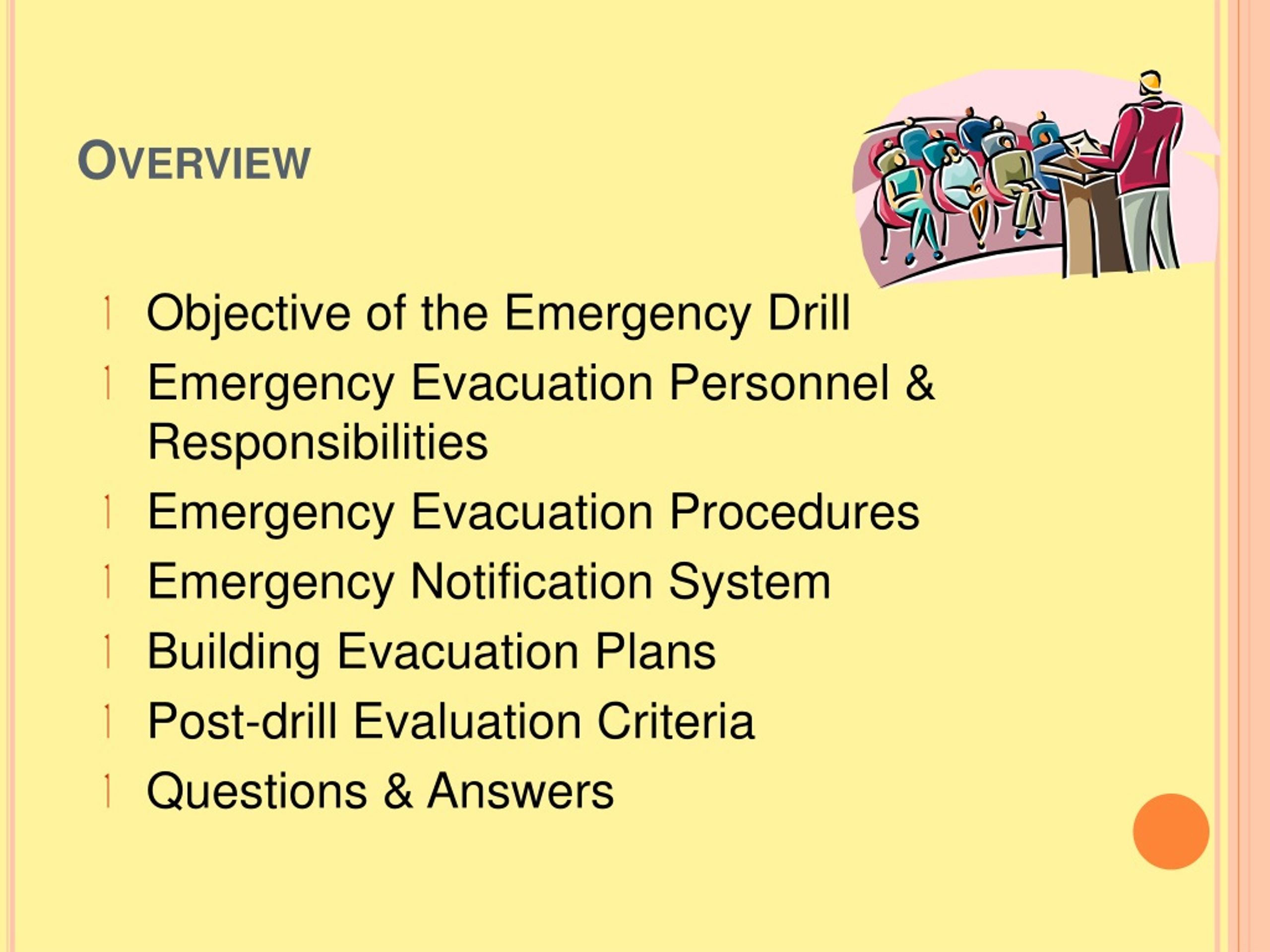 PPT EMERGENCY EVACUATION TRAINING for BUILDING EVACUATION WARDENS