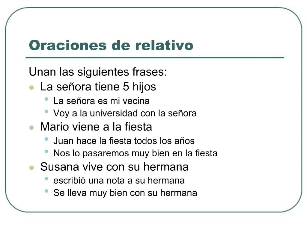 PPT Oraciones de relativo PowerPoint Presentation, free download ID