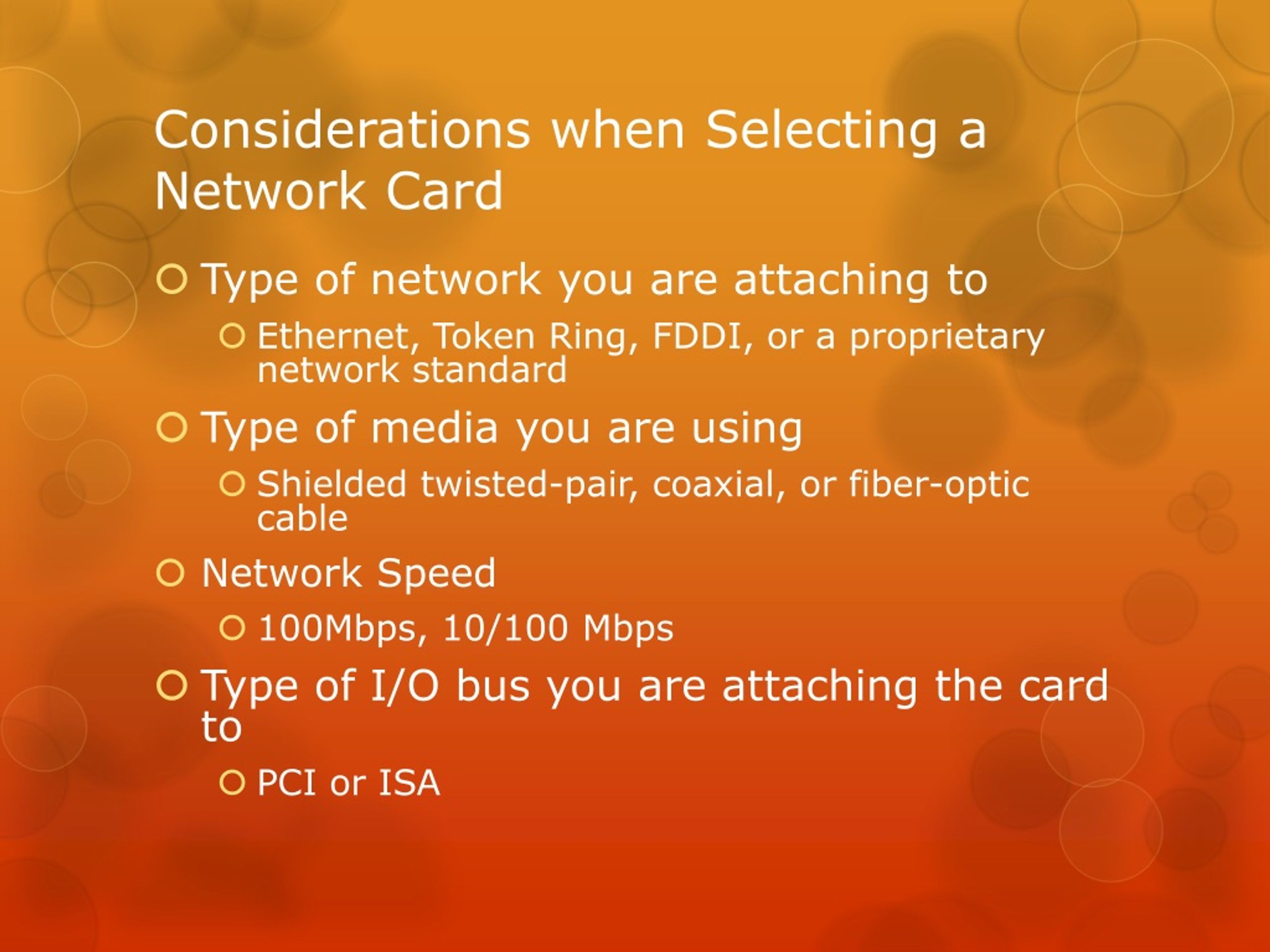 PPT Network Interface Card PowerPoint Presentation, free download
