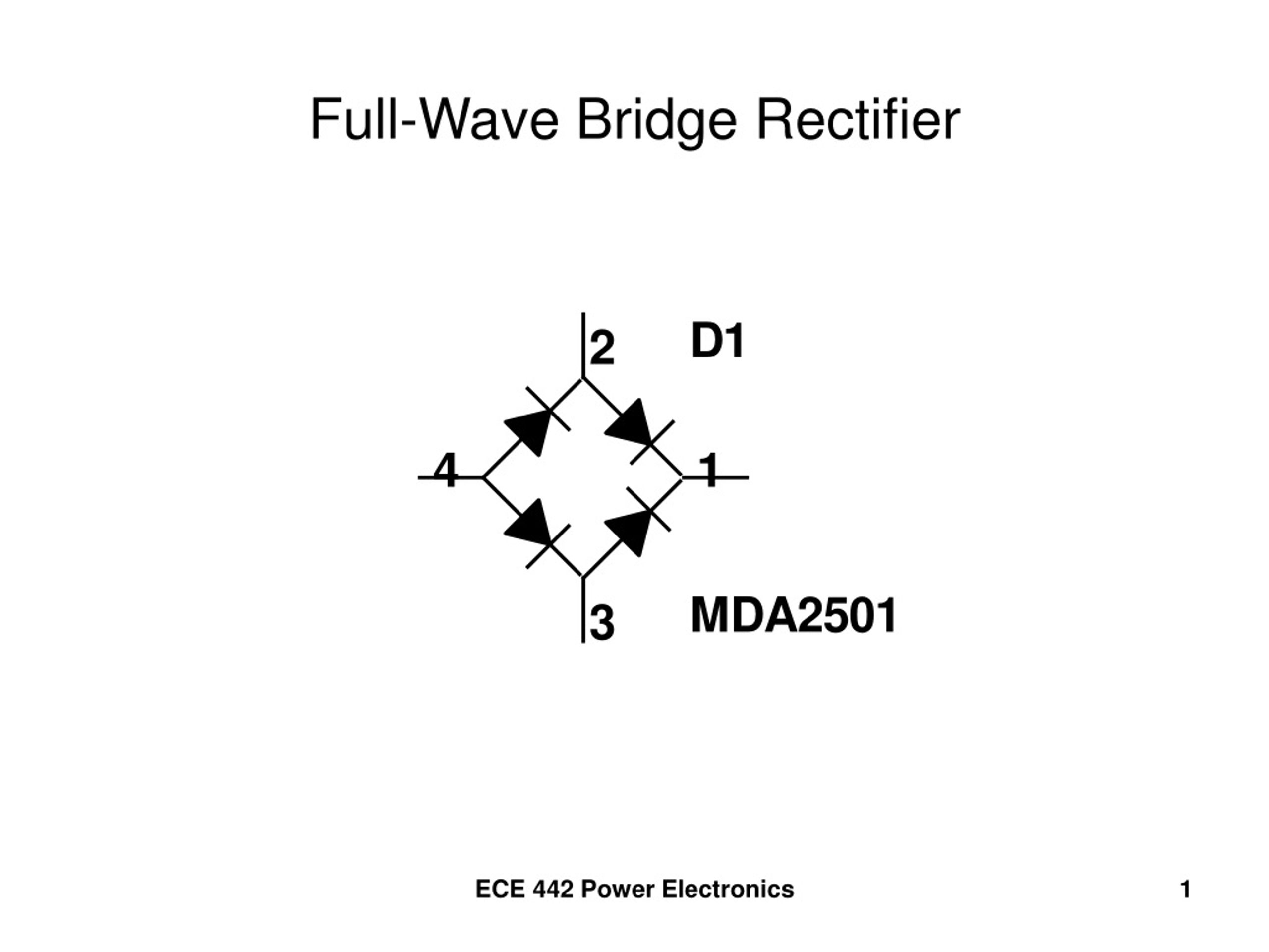 PPT FullWave Bridge Rectifier PowerPoint Presentation, free download