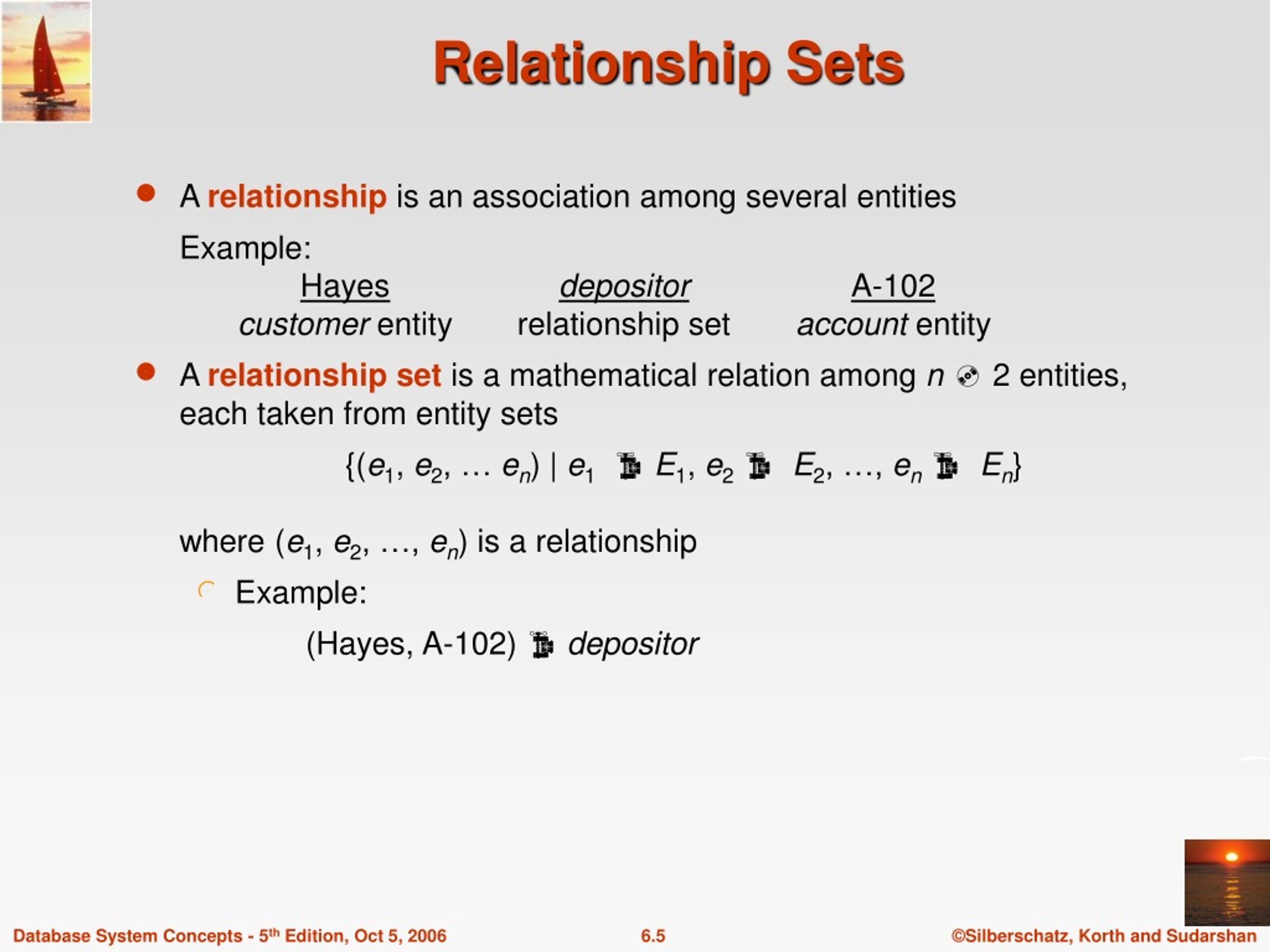 PPT Chapter 6 EntityRelationship Model PowerPoint Presentation