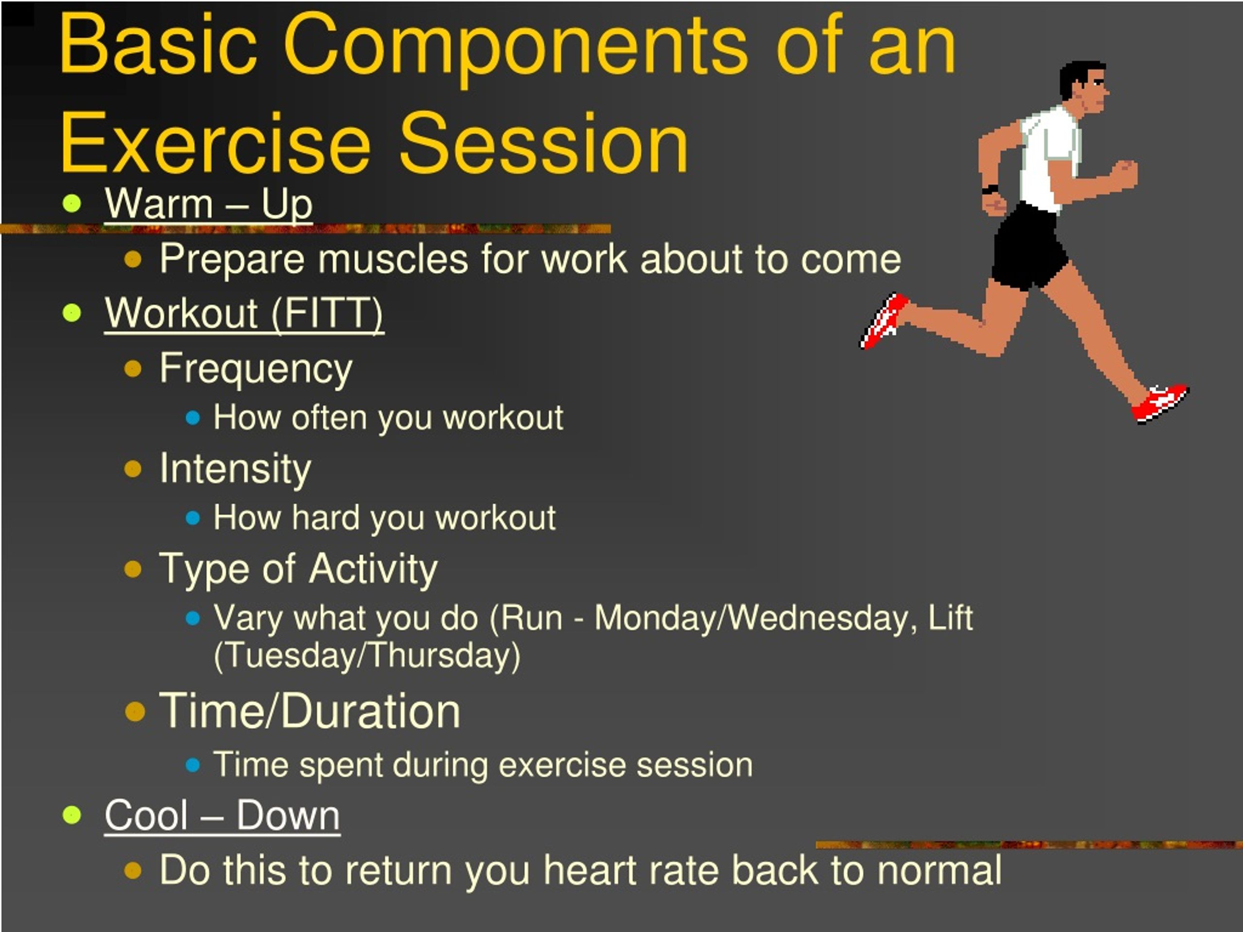 PPT Exercise and Fitness PowerPoint Presentation, free download ID