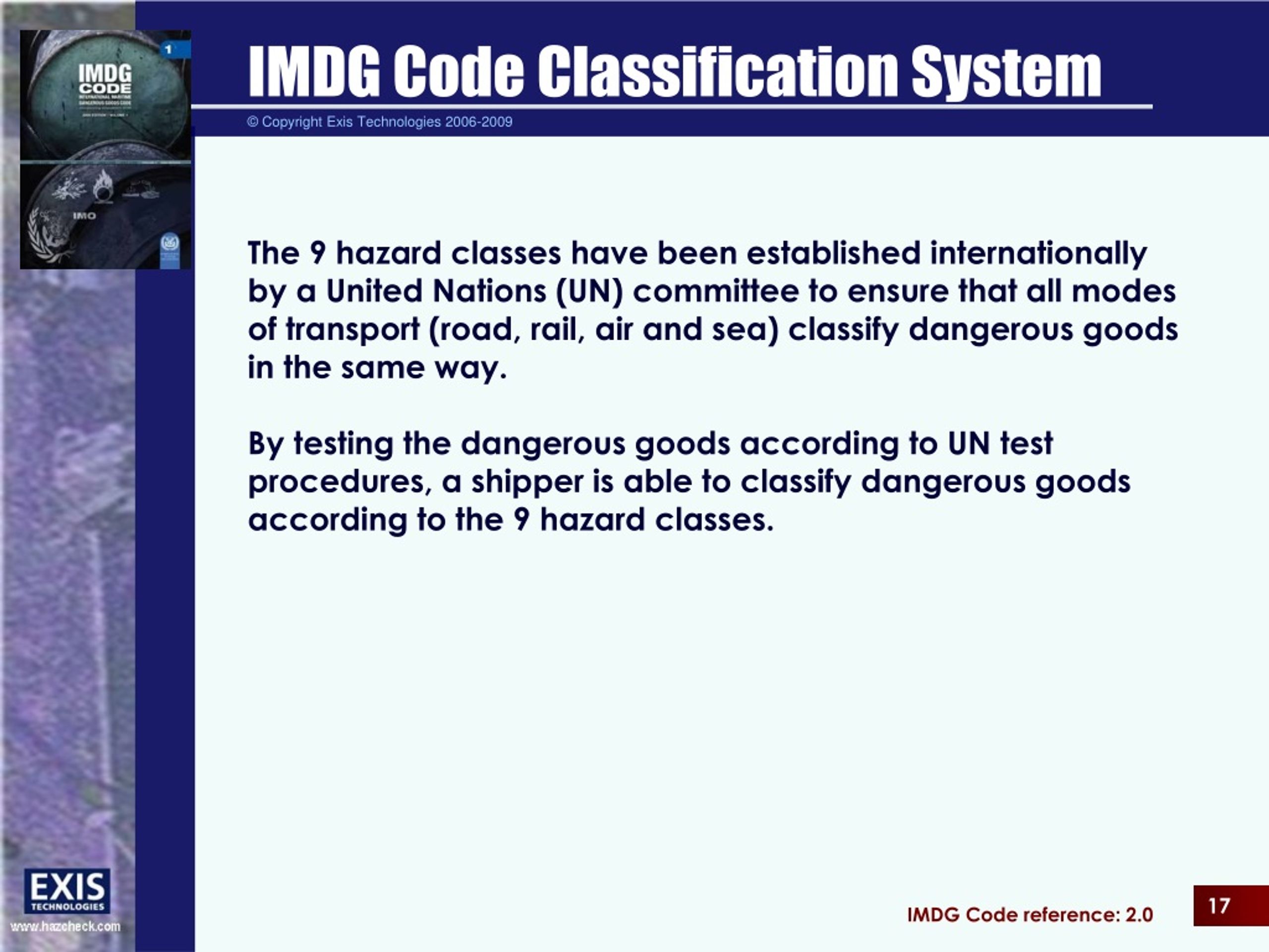 PPT An Introduction to the IMDG Code PowerPoint Presentation, free