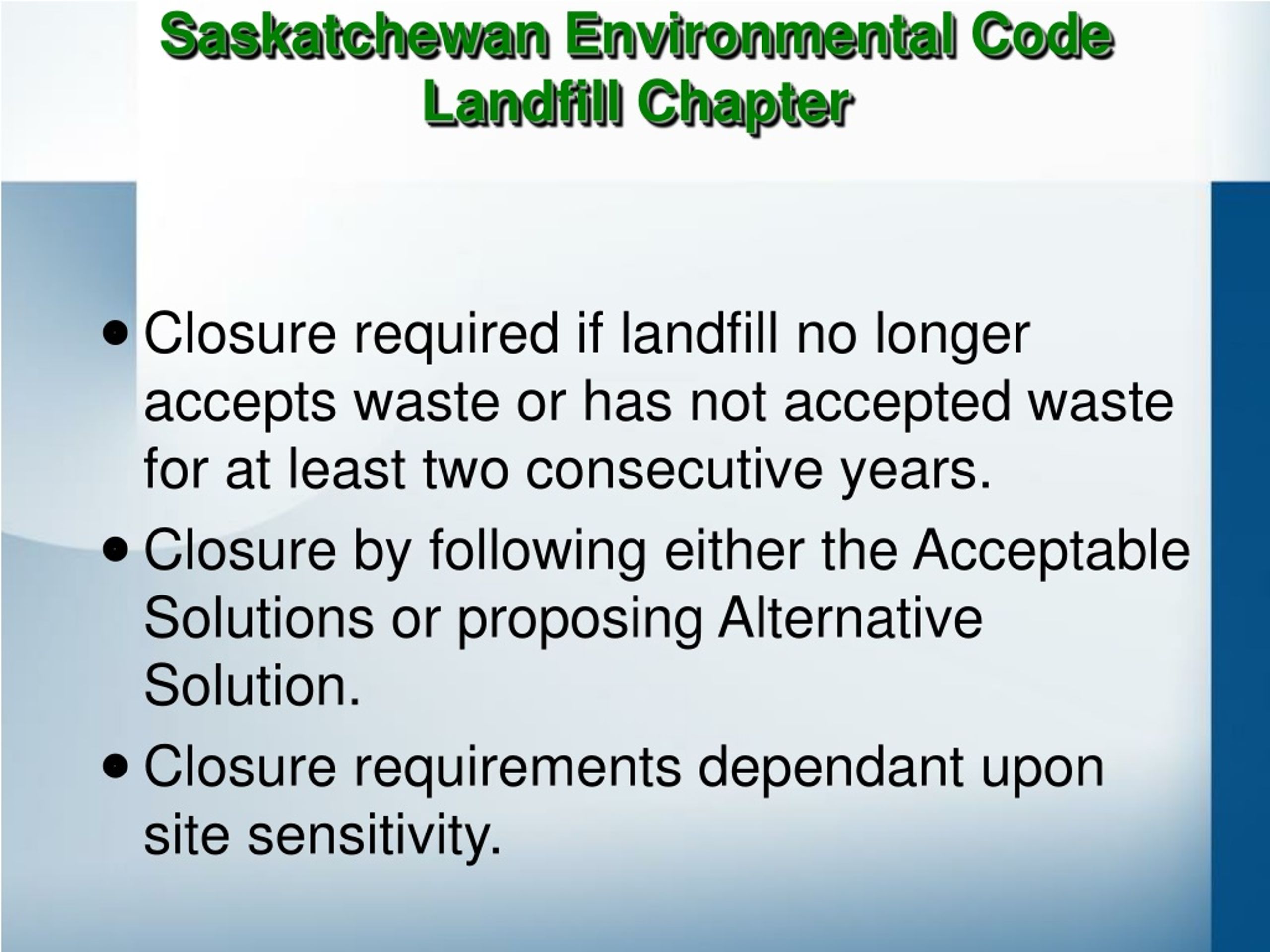 PPT Landfill Closure PowerPoint Presentation, free download ID9212666