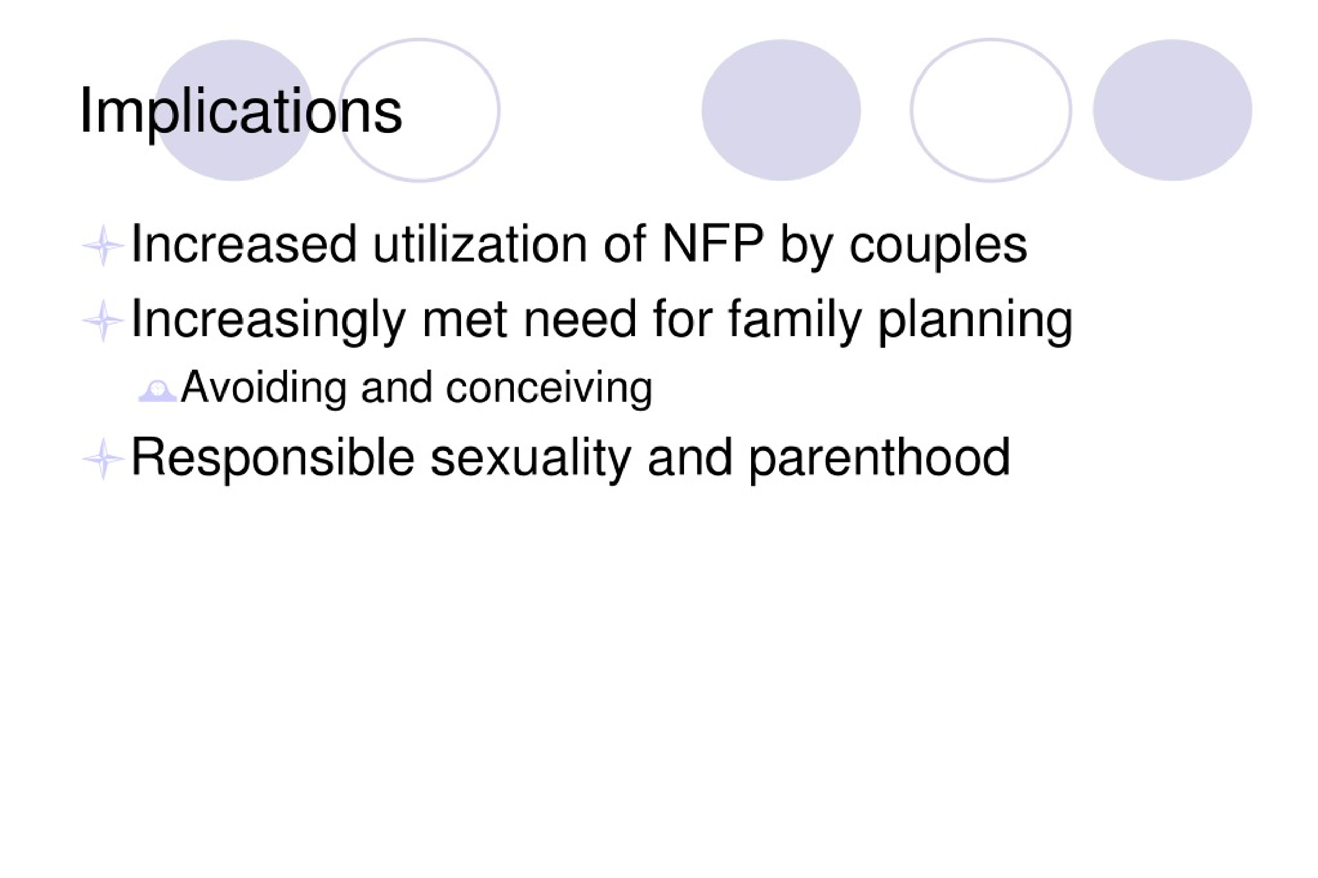PPT Effectiveness, Intention, and Behavior in Creighton Model NFP Use PowerPoint Presentation